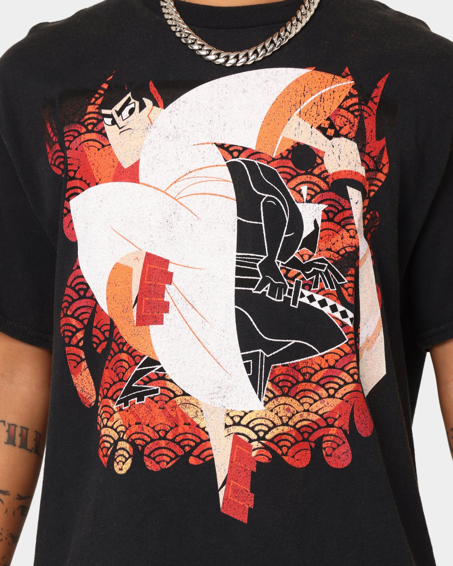 Vintage Samurai Jack T-Shirt Black - Retro Cartoon Graphic Tee for Men & Women - Perfect for Casual Wear, Cosplay, and Anime Fans