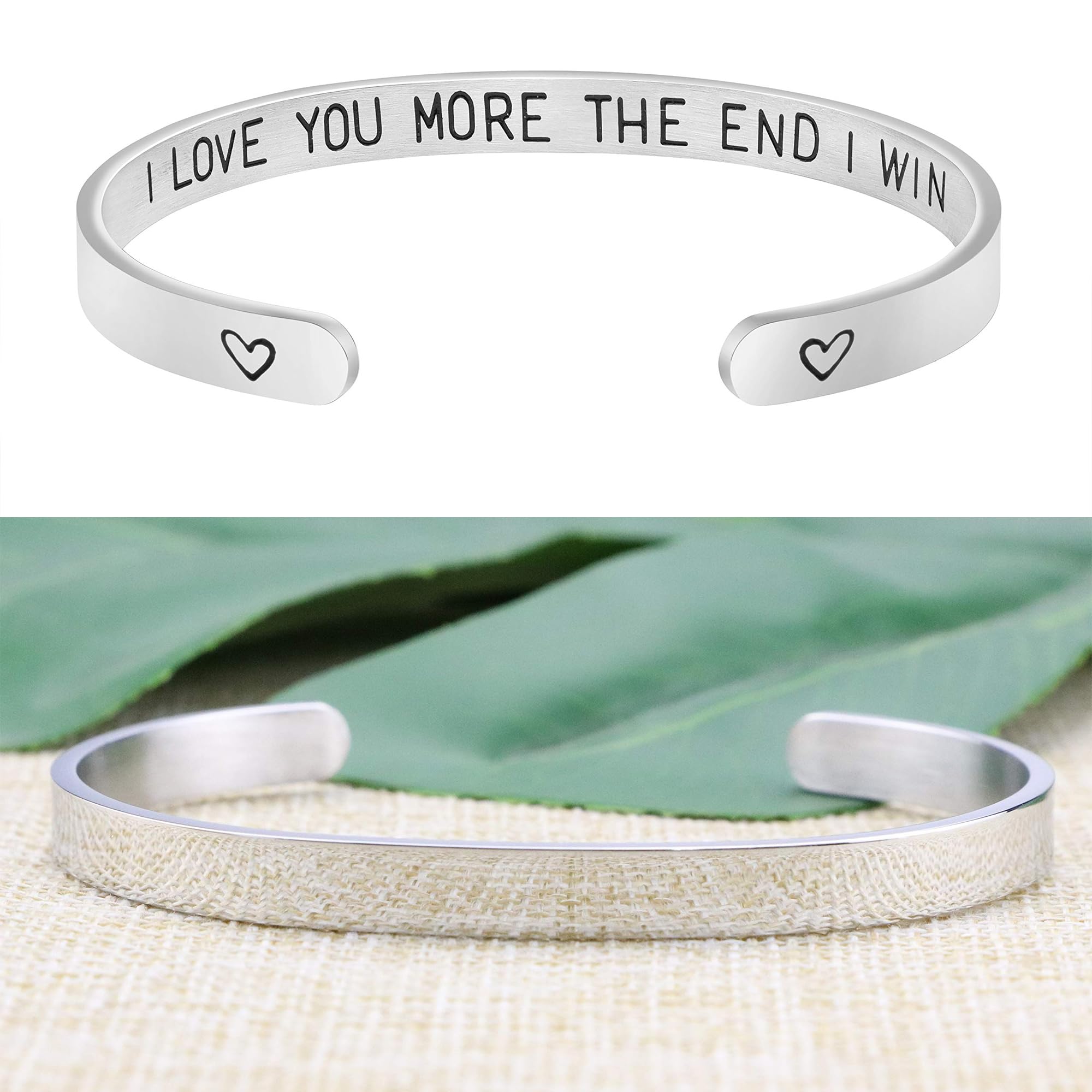 JoycuFF Inspirational Bracelets for Women - Funny Sister Jewelry Gifts, Mantra Cuff Bangle for Best Friends & Sisters - Perfect for Birthdays, Anniversaries & Everyday Encouragement