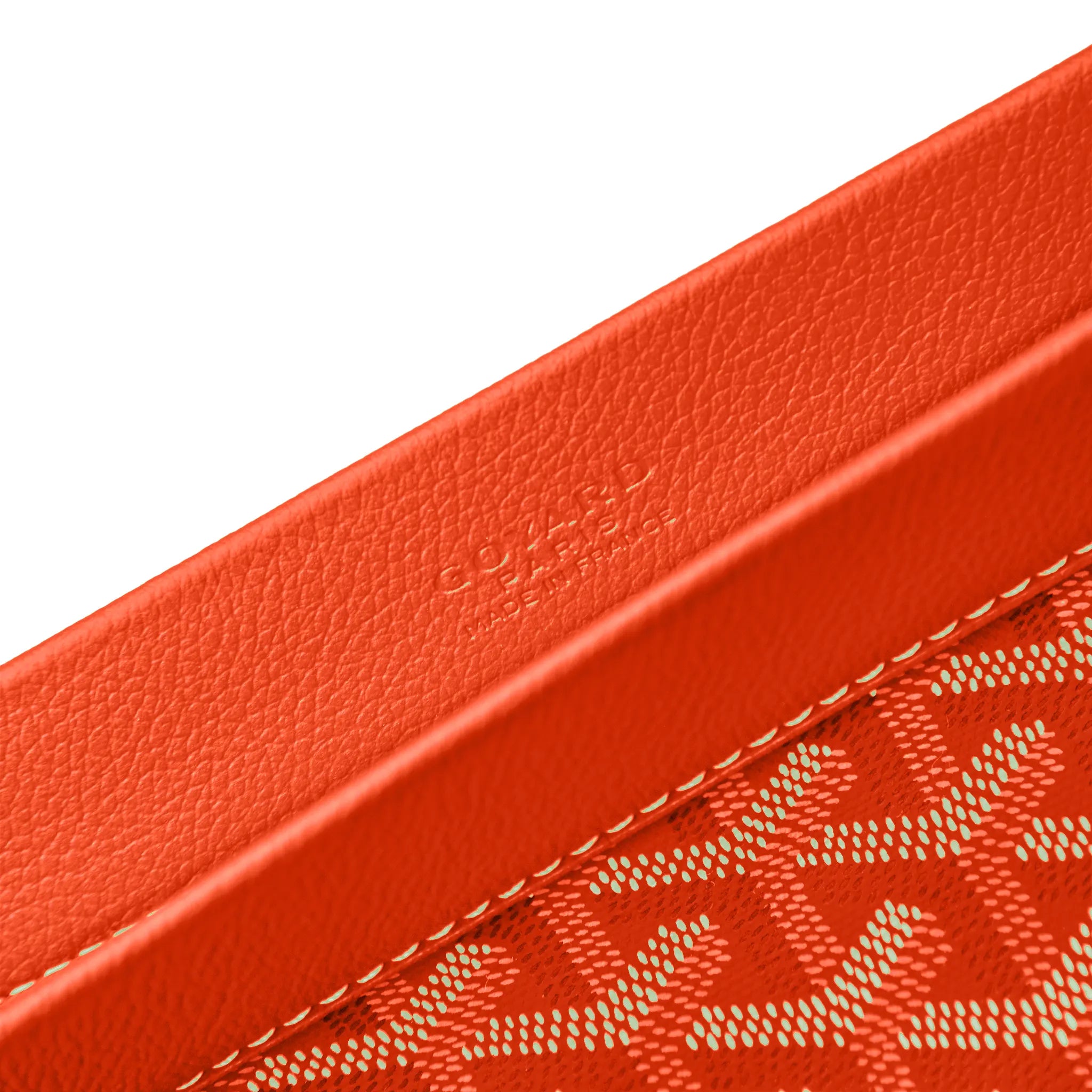 Goyard Conti Orange Leather Pouch - Luxury Designer Handbag for Women - Perfect for Travel, Parties & Everyday Use