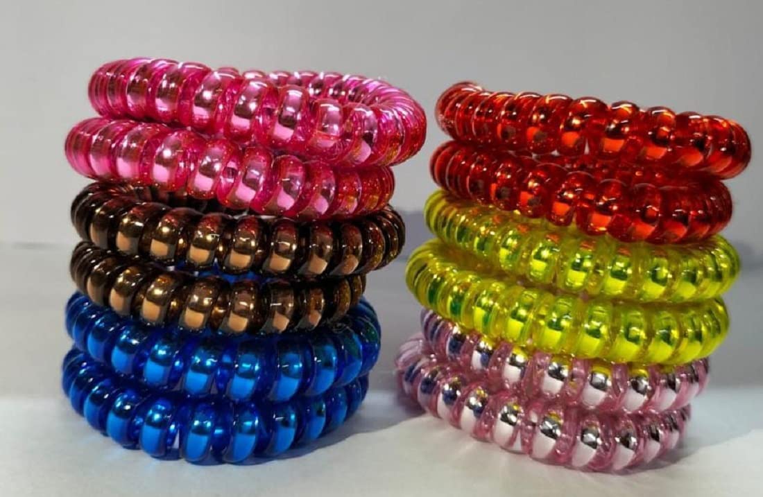 Wizme Navratri Kanjak Poojan Gift Set for Girls - 12 Multicolor Rubber Hair Bands | Perfect for Hindu Festivals, Pooja Ceremonies & Traditional Indian Celebrations