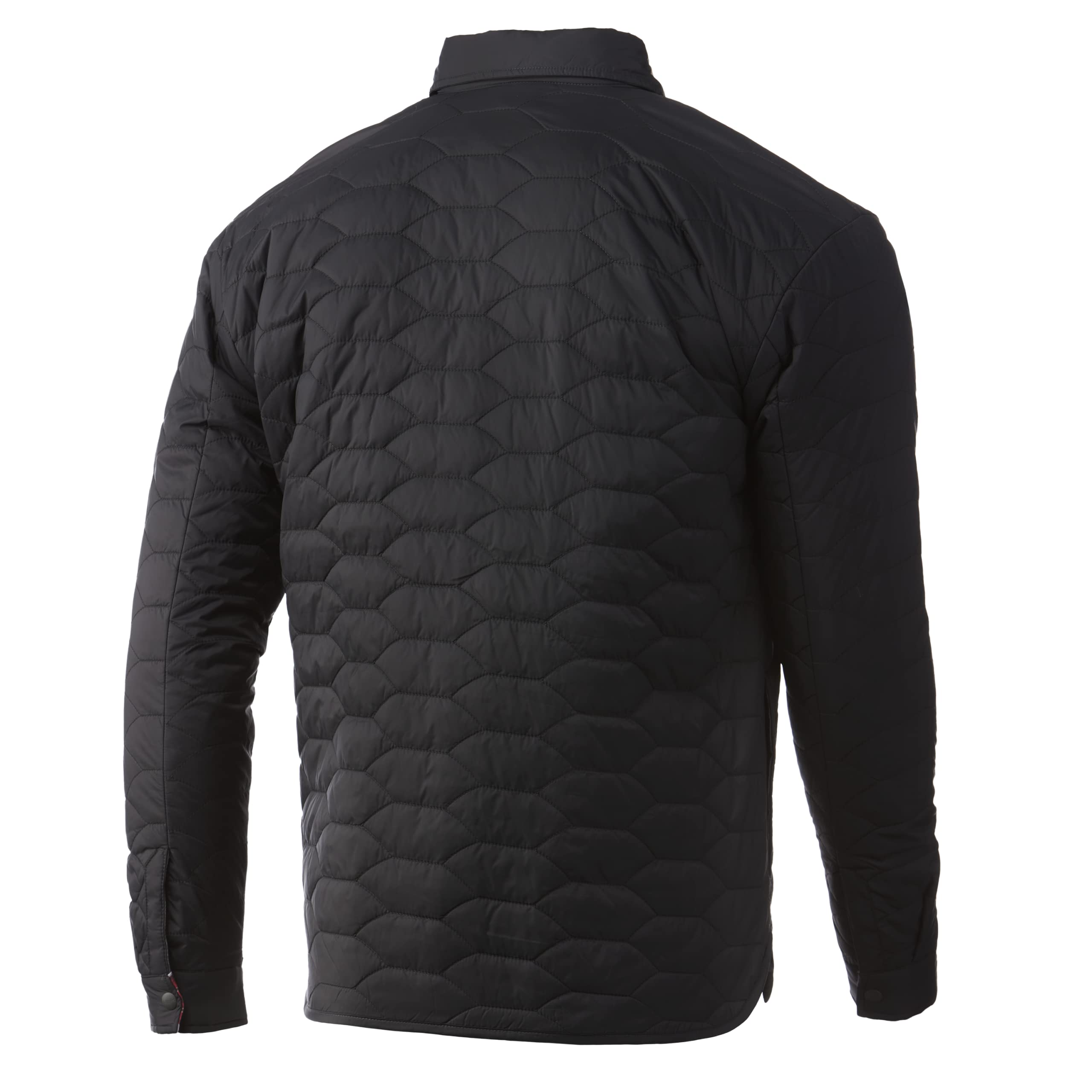 HUK Men's Tarpon Quilt Shacket - Button-Down Shirt Jacket for Outdoor Fishing & Casual Wear | Lightweight Insulated Shirt Jacket for Men