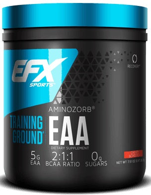 EFX Sports Training Ground EAA - Premium 213g Peach Flavor Pre-Workout Supplement for Athletes & Bodybuilders - Boost Energy & Endurance for Gym, Running & Fitness Training