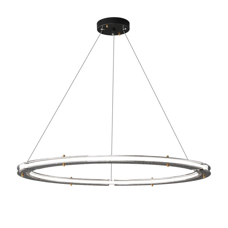 Celestial Rings Chandelier - Elegant Crystal Ceiling Light Fixture for Dining Room, Living Room & Bedroom | Modern Home Decor Lighting