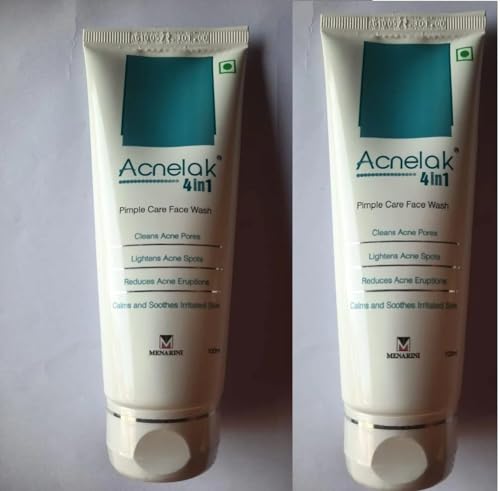 Operio Acnelak 4-in-1 Facial Cleanser 100ml - Deep Cleansing for Acne-Prone Skin, Oil Control & Pore Minimizing - Perfect for Daily Skincare Routine & Travel