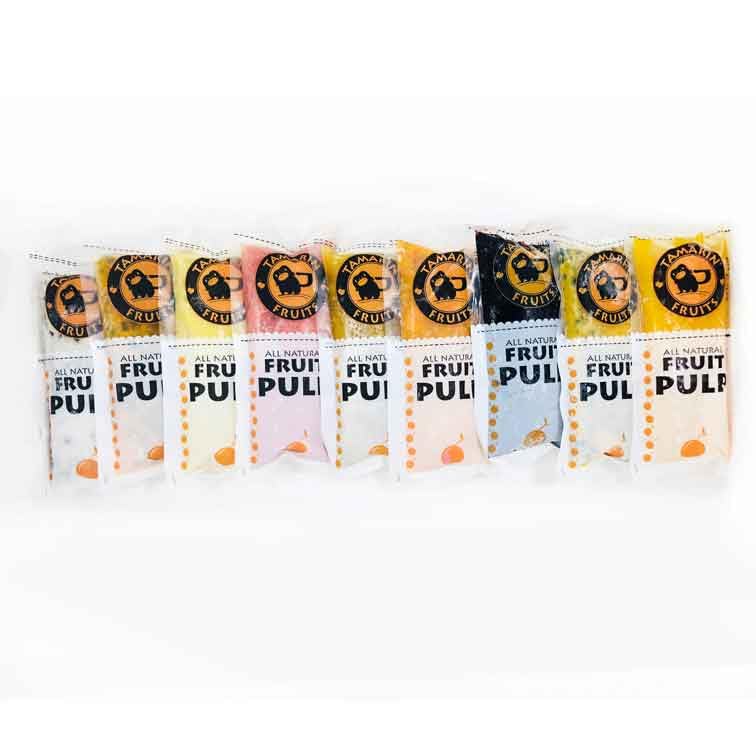 All Natural Frozen Tamarin Fruit Pulp - No Sugar Added, Gluten Free, No Preservatives - Perfect for Juicing, Cocktails, Smoothies, Desserts & Baking - Tropical Fruit Mix (12lbs) - Ideal for Healthy Snacks, Vegan Recipes & Summer Refreshments