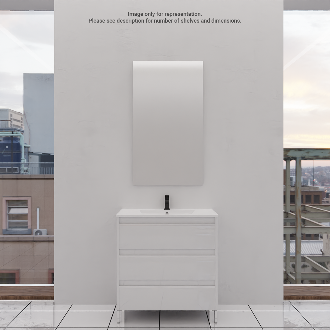 Emory & Bond Frameless LED Bathroom Mirror Cabinet with Double Sided Mirror - 18