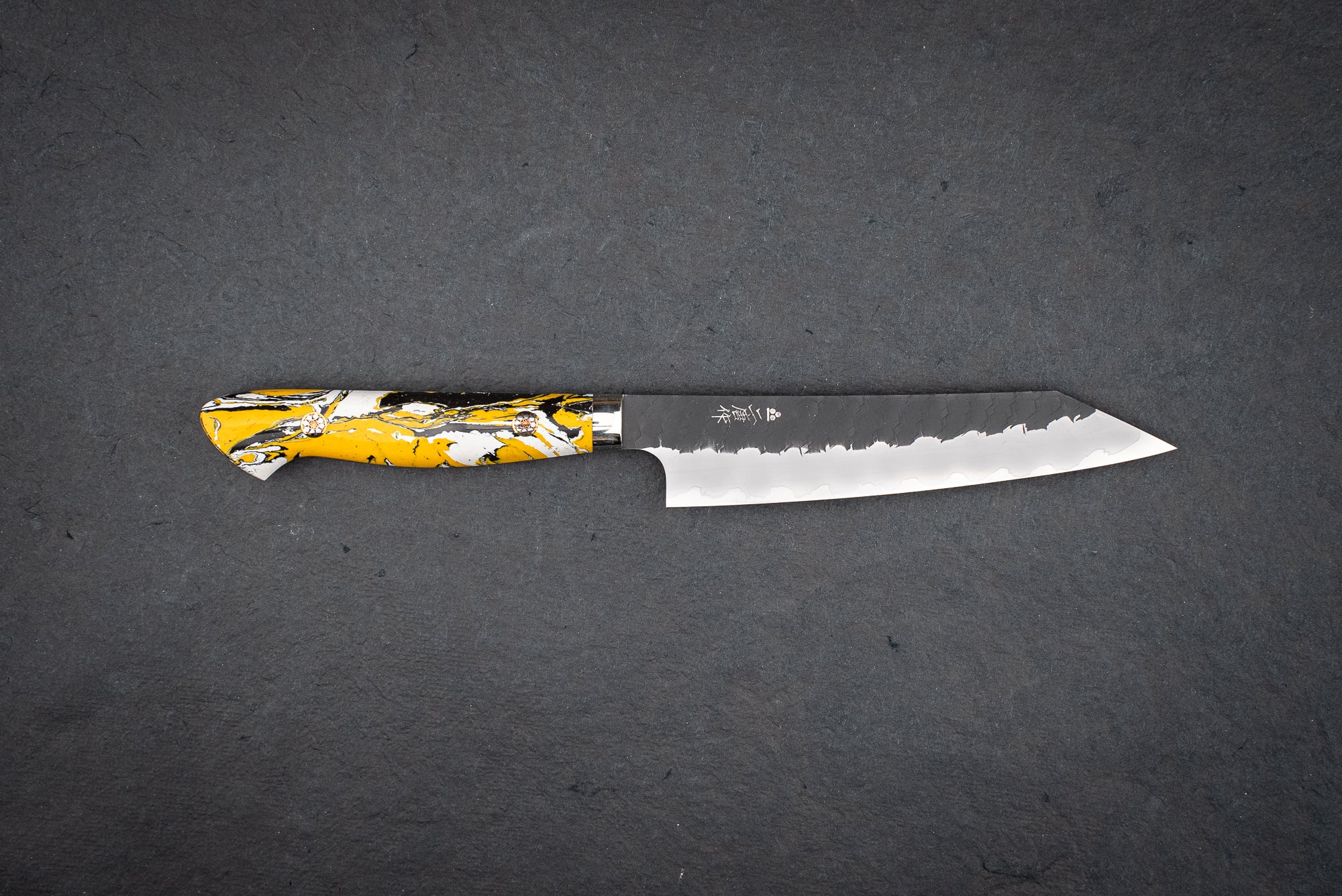 Nigara SG2 Kurouchi Tsuchime Western Kiritsuke Petty Knife 150mm - Premium Japanese Kitchen Knife for Slicing, Chopping & Precision Cutting - Perfect for Home Chefs & Professional Kitchens
