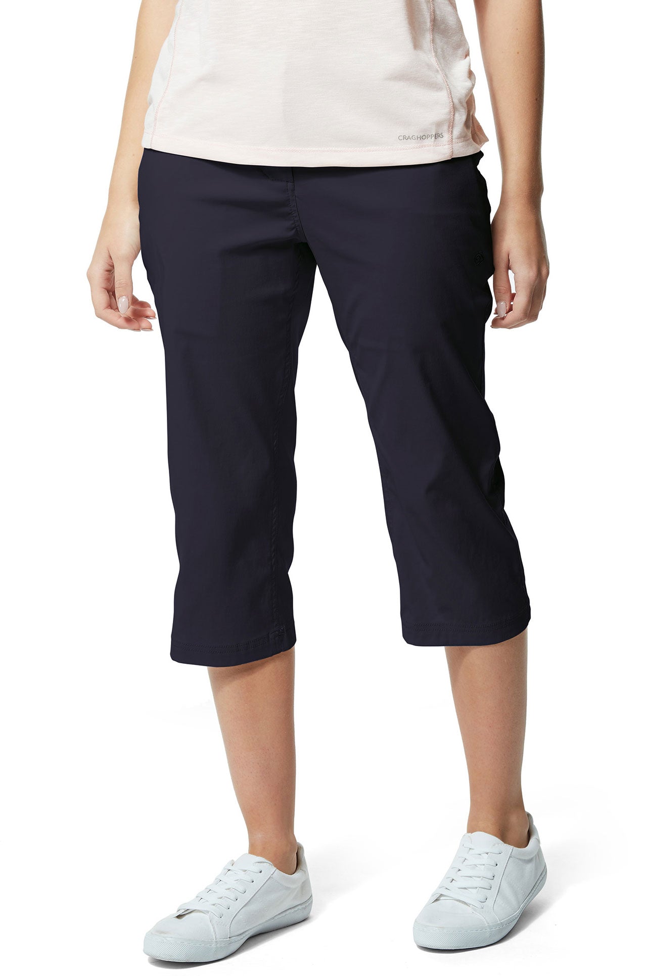 Craghoppers Kiwi Pro Crop Trousers for Women - Lightweight Hiking Pants with UPF 50+ Sun Protection - Perfect for Outdoor Adventures, Travel & Casual Wear