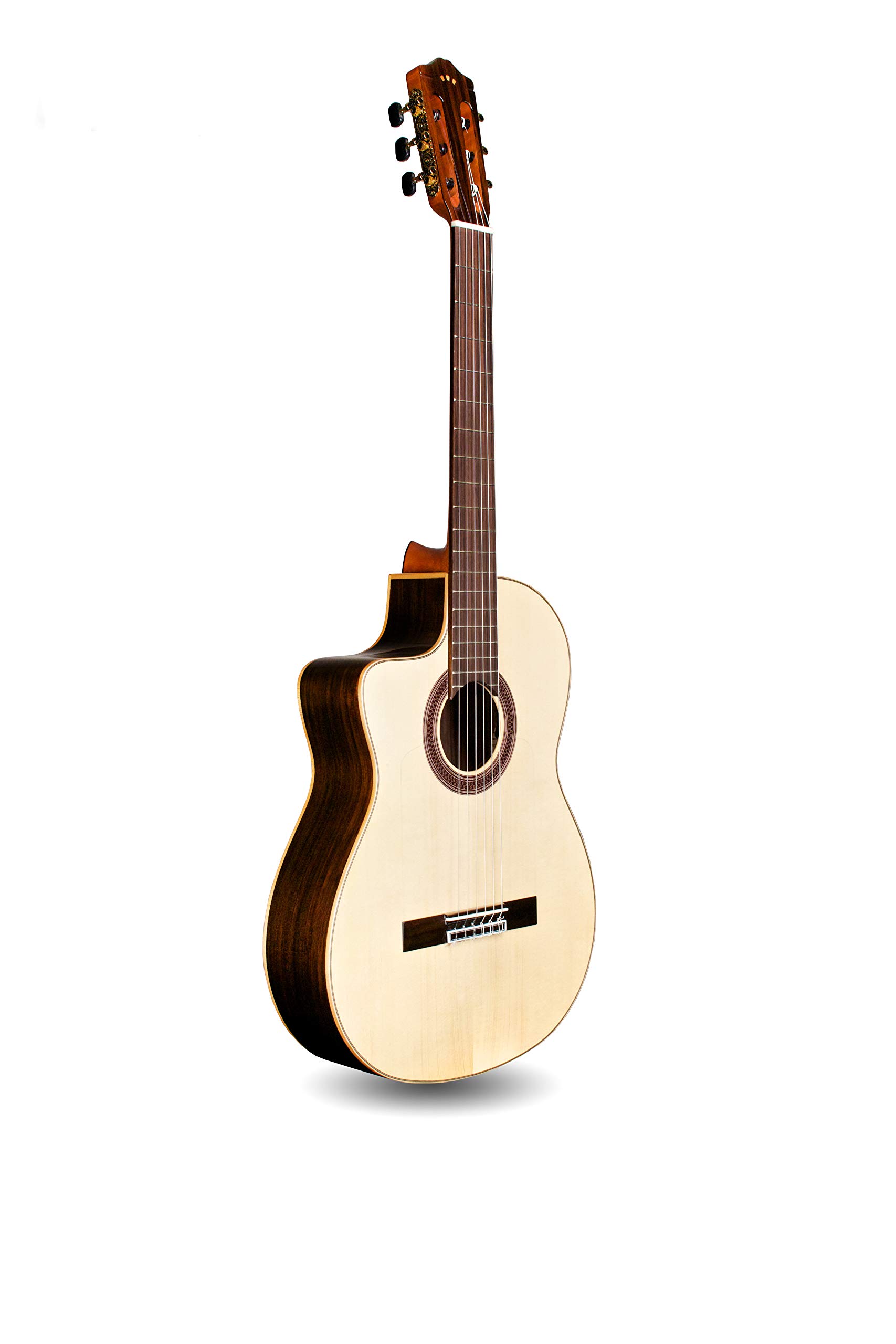 Cordoba GK Studio Negra Lefty Cutaway Flamenco Acoustic-Electric Nylon String Guitar - Iberia Series | Left-Handed Flamenco Guitar for Performances & Recording