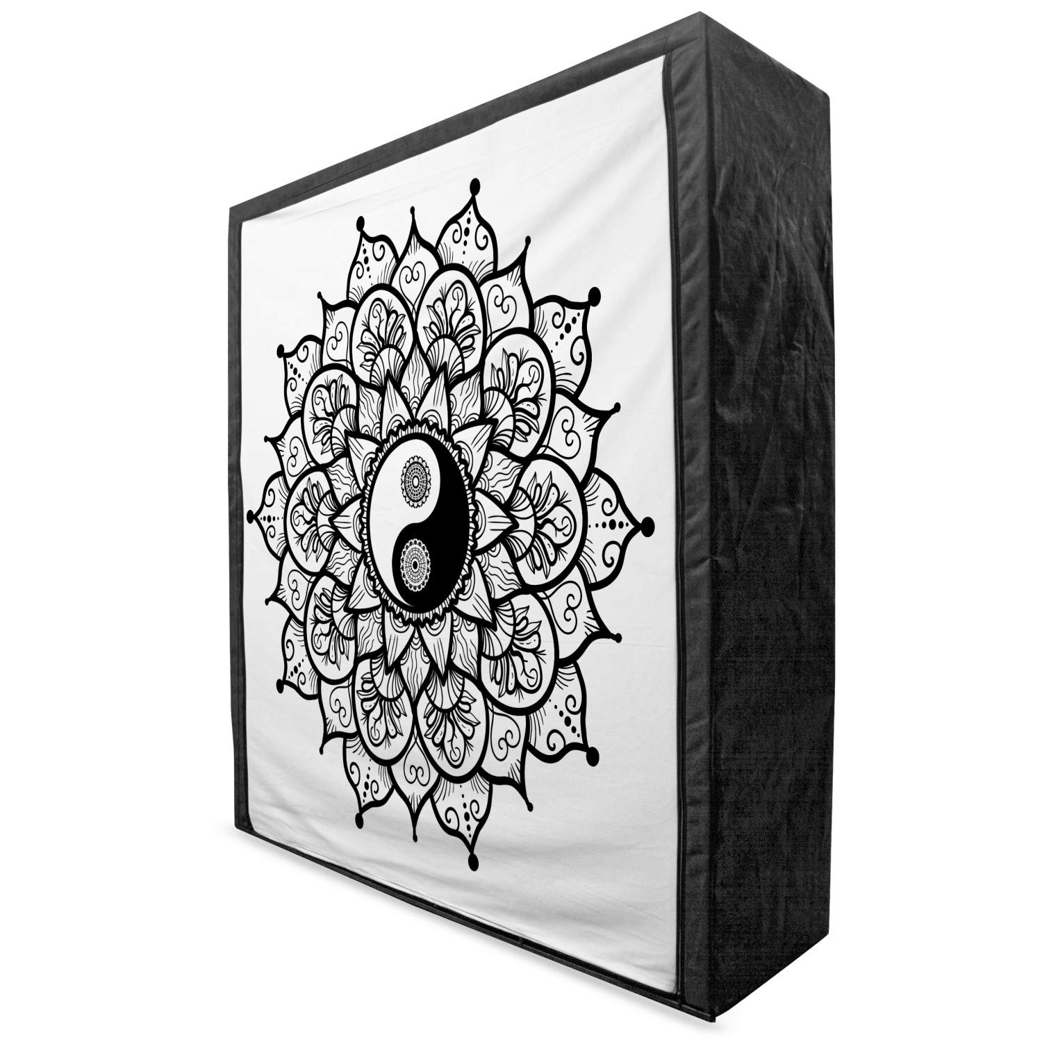 Ambesonne Yin Yang Portable Fabric Wardrobe - 59
