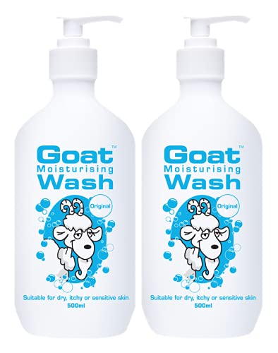 Goat Milk Soap Moisturizing Body Wash Duo Pack 16.9 oz - Hydrating & Nourishing for Dry Skin - Natural Skincare for Sensitive Skin - Perfect for Daily Shower & Bath Routine
