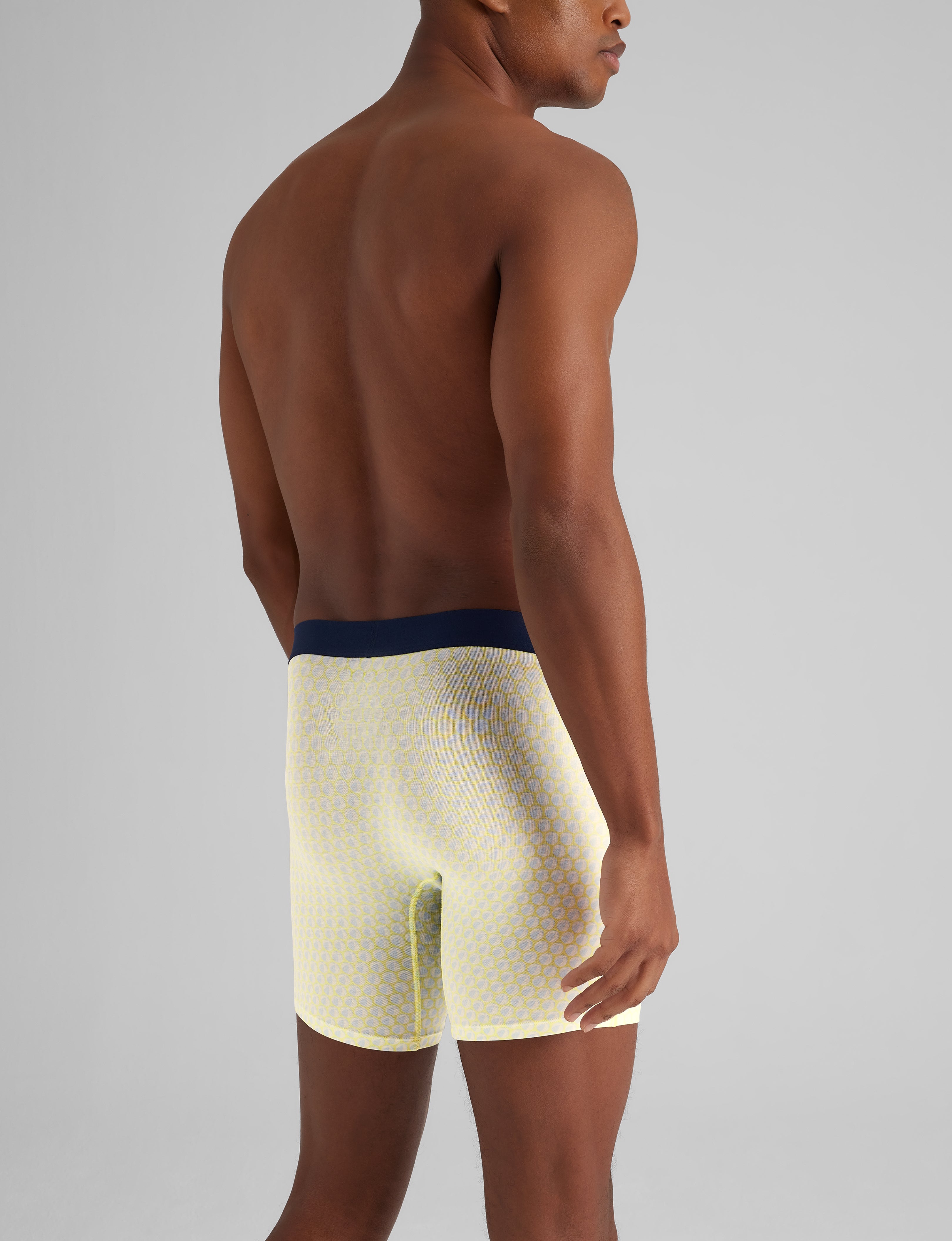 Cool Cotton Mid-Length Boxer Briefs for Men - 6 Pack | Soft, Breathable & Comfortable Underwear for Everyday Wear, Workout & Lounge