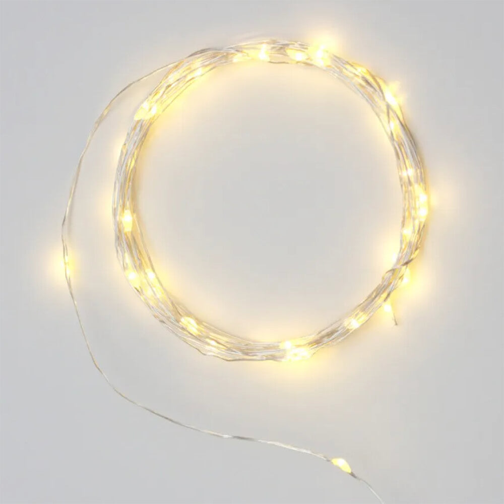 Silver Wire Galaxy LED Fairy Lights Battery Operated - Perfect for Bedroom, Wedding, Party & Home Decor