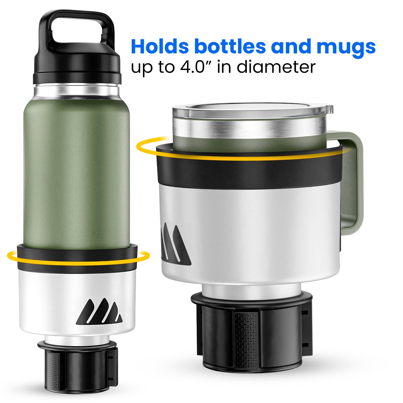 ULTIMATE EXPANDER® Expandable Cup Holder - Fits Up to 4.0