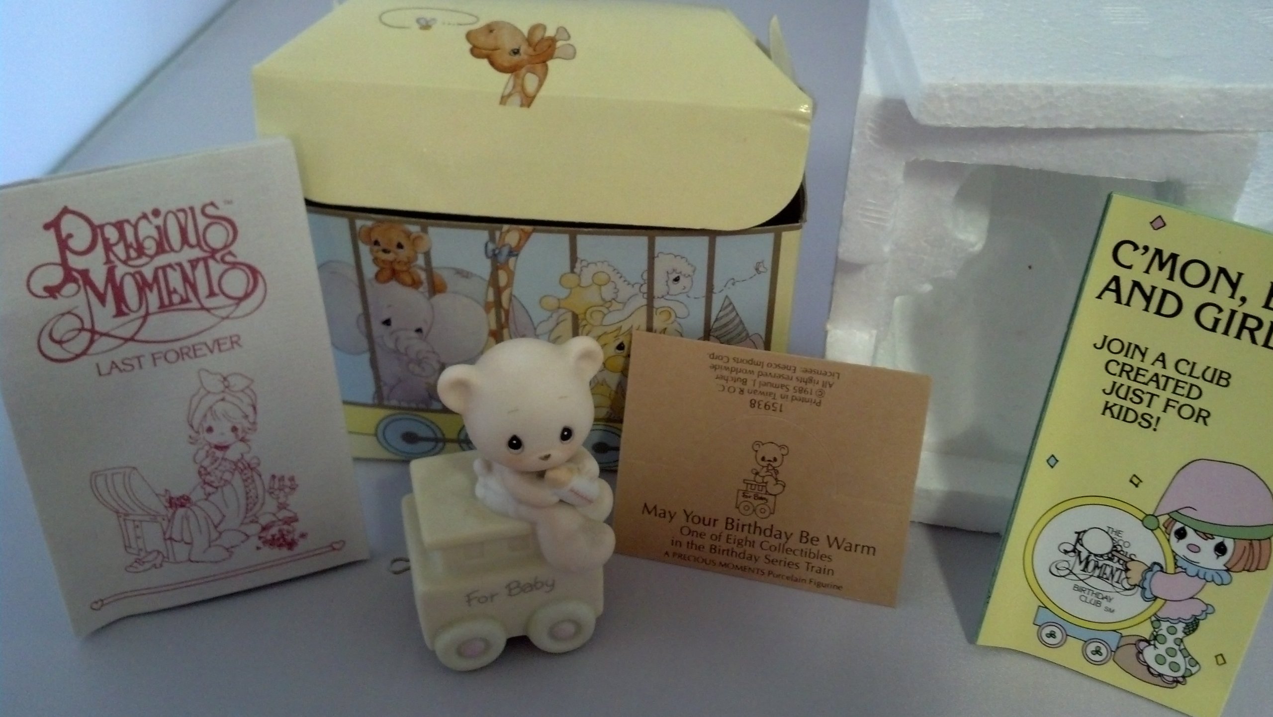 Precious Moments Birthday Train Figurine - 'May Your Birthday Be Warm' Collectible Gift for Birthday Celebrations & Home Decor