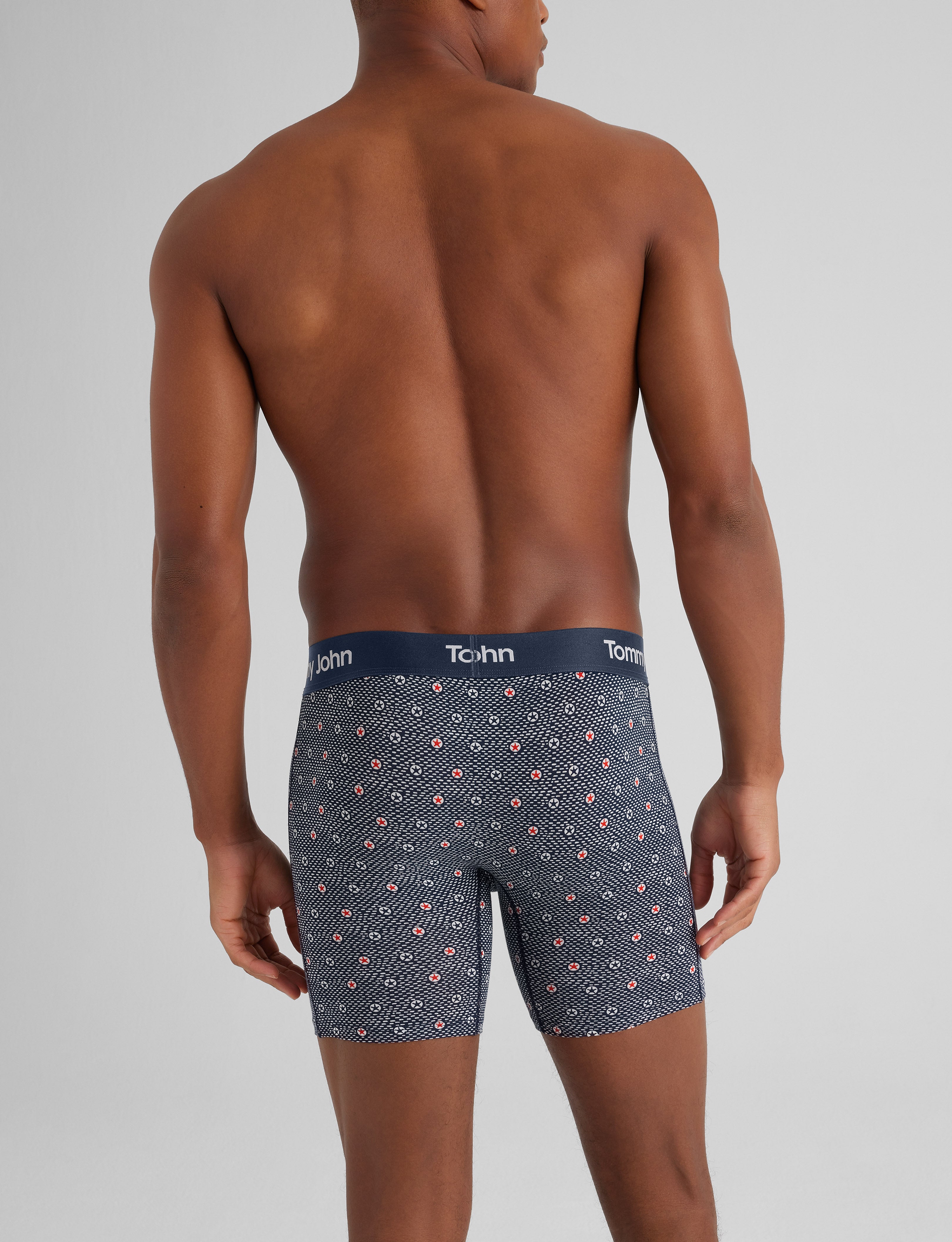 Second Skin Mid Length Boxer Brief 6-Pack - Ultra Soft Breathable Men's Underwear for All-Day Comfort - Perfect for Workout, Travel & Daily Wear