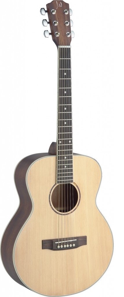 ASY-A MINI ASYLA Series Auditorium Acoustic Travel Guitar - Compact & Portable for Camping, Travel & Street Performance