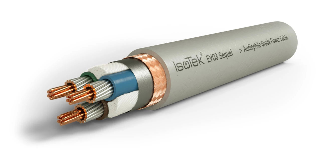 Isotek Evo 3 Sequel Premium Power Cable 2.0M - High-Performance Audio Power Cord for Home Theater & Hi-Fi Systems