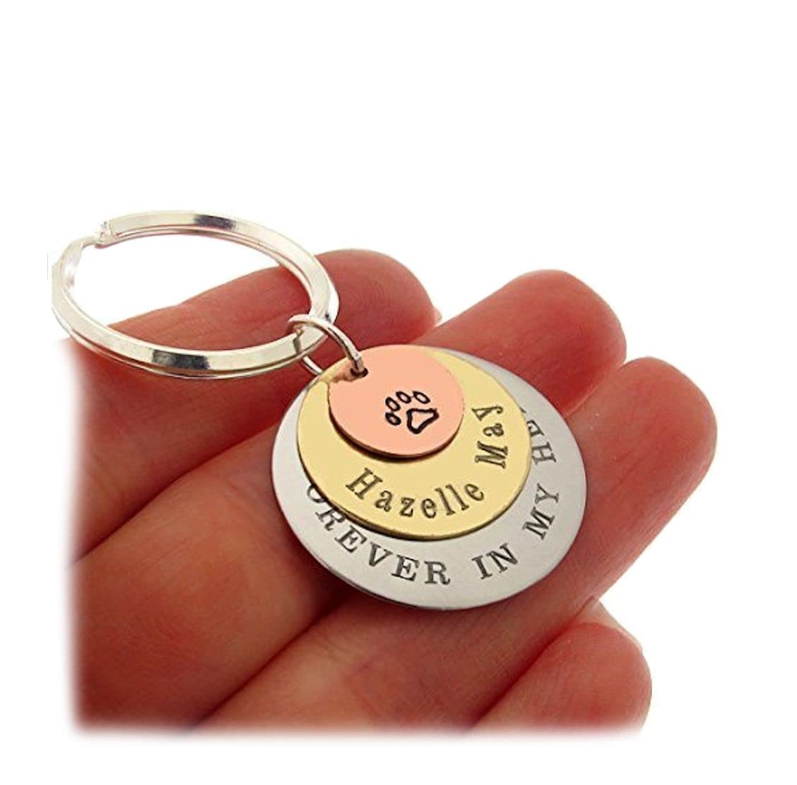 Custom Engraved Metal Keychain for Men - Personalized 3 Disc Key Chain - Unique Gift for Dad, Husband, Boyfriend - Perfect for Everyday Carry, Travel & Gifting