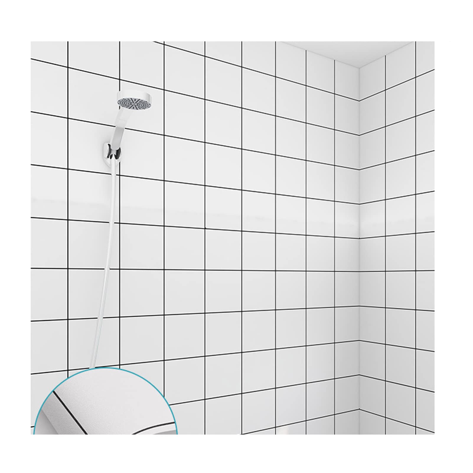 Peel and Stick Self-Adhesive Tile Transfer Stickers - Waterproof Wall & Floor Decals for Kitchen Backsplash, Bathroom, Living Room Decor - Easy DIY Home Improvement Solution for Renters & Homeowners