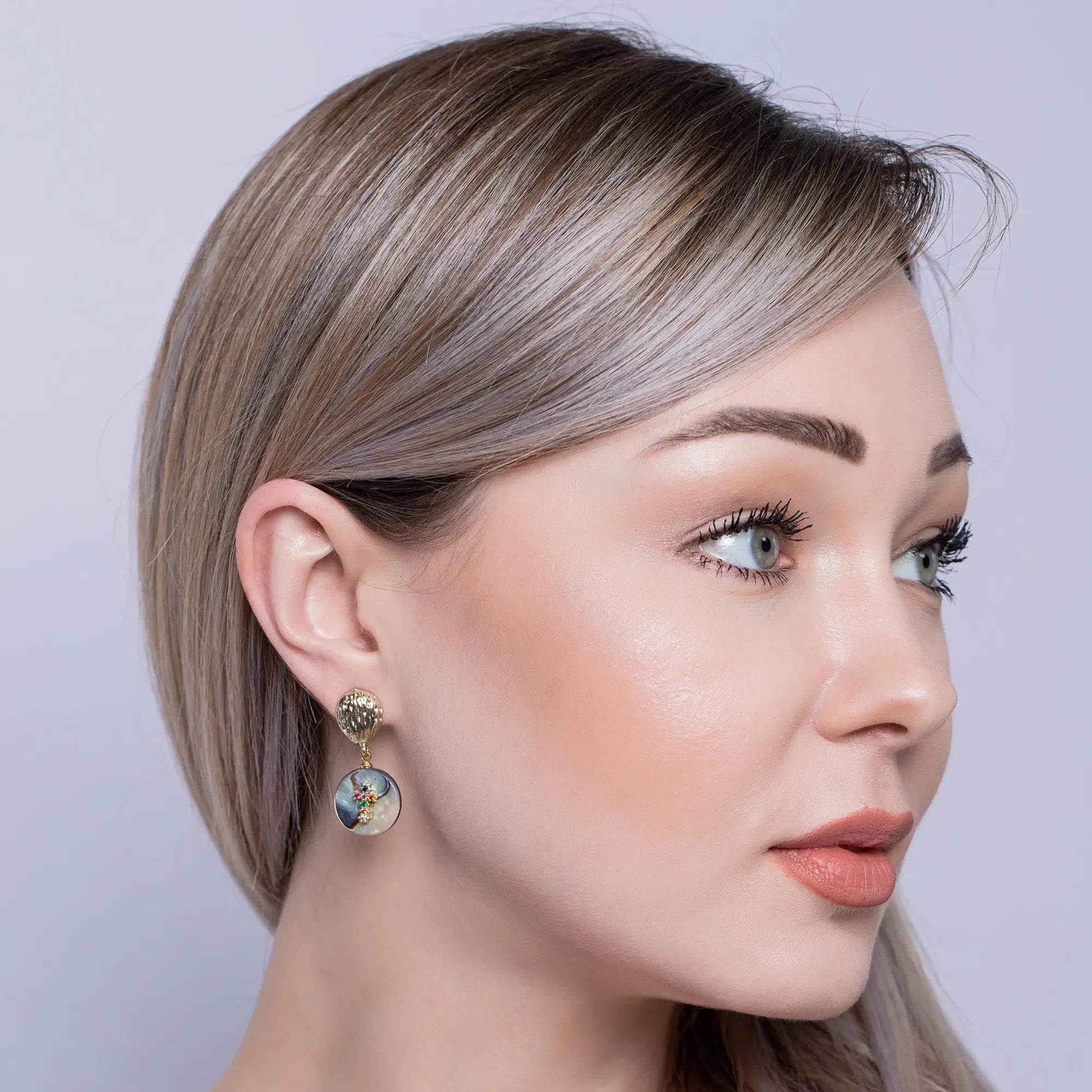 Elegant Mother of Pearl Cross Earrings for Women - Hypoallergenic Dangle Jewelry - Perfect for Church, Weddings & Everyday Wear
