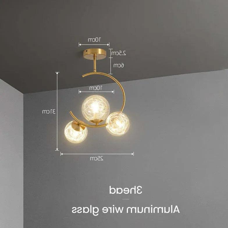 Modern Semi Arc White Glass Ball Pendant Light - Elegant Hanging Chandelier for Dining Room, Kitchen Island, Bedroom & Living Room Decor