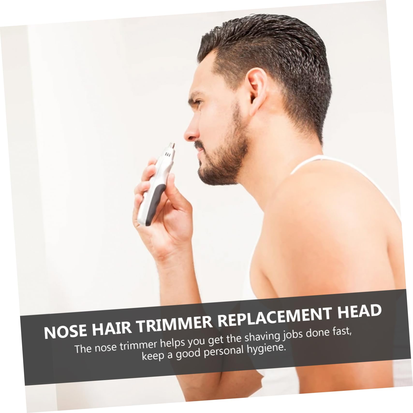 8pcs Electric Nose Hair Trimmer Replacement Heads - Precision Facial Hair Remover for Men & Women - Perfect for Travel, Grooming Kits & Personal Care Routines