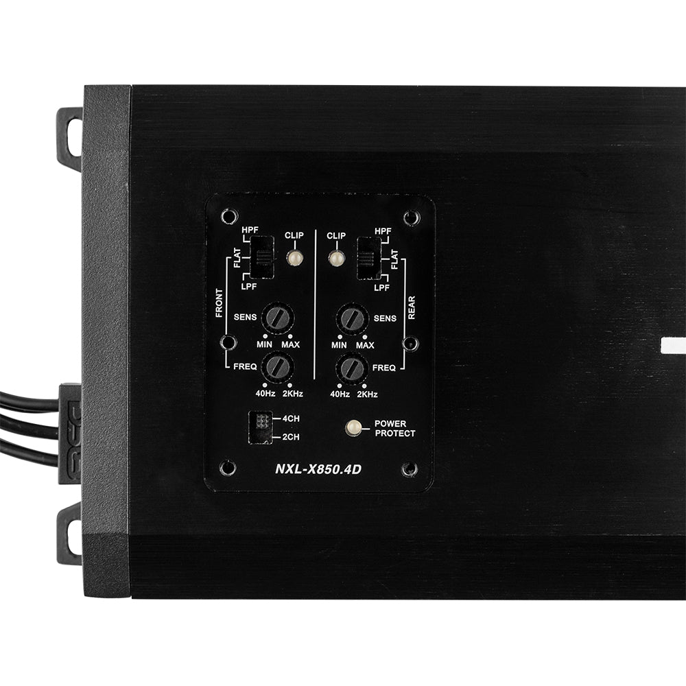NXL 4 Channel 200W RMS Marine Amplifier - IP67 Waterproof Class D Audio Amp for Boats, ATVs & Powersports | Perfect for Outdoor Adventures & Water Activities
