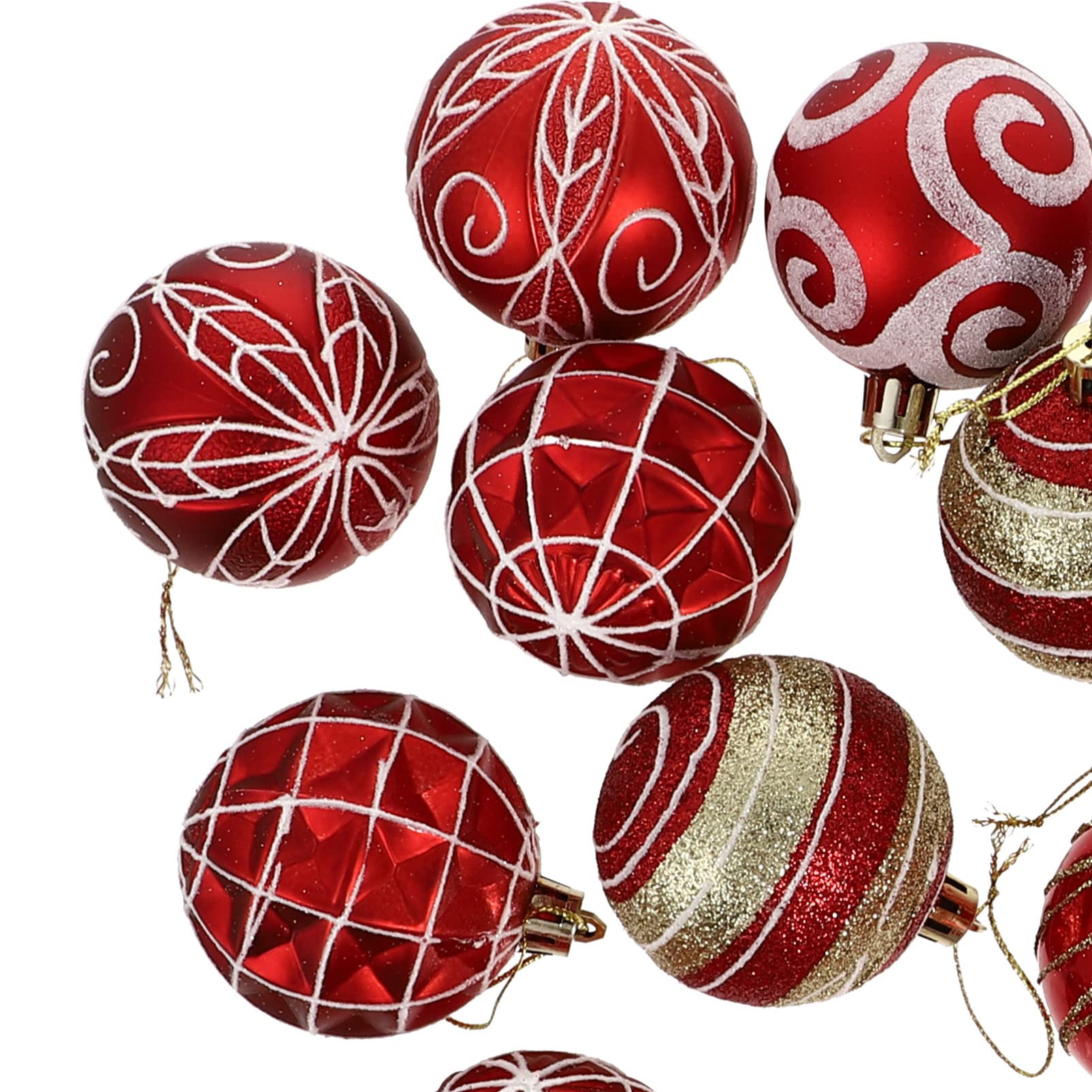 VOSAREA 24Pcs Nativity Christmas Ornaments Set - Xmas Tree Hanging Balls, Holiday Scene Pendants for Christmas Decorations, Wedding & Party Decoration - Perfect for Home, Church, Office Festive Decor