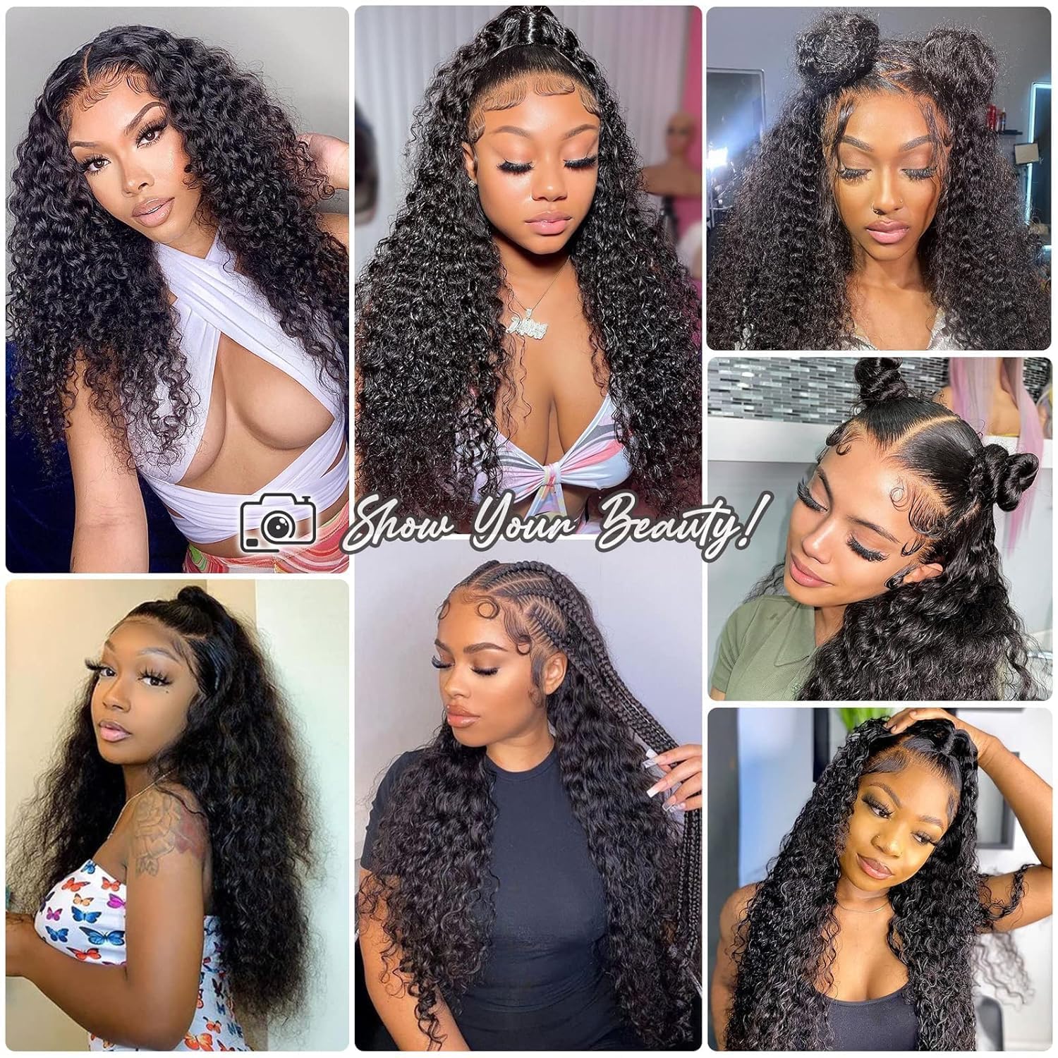 30 Inch 13x6 Lace Front Wigs Human Hair 200% Density - Water Wave HD Lace Front Wigs with Pre-Plucked Hairline & Baby Hair | Perfect for Daily Wear, Cosplay, and Special Occasions
