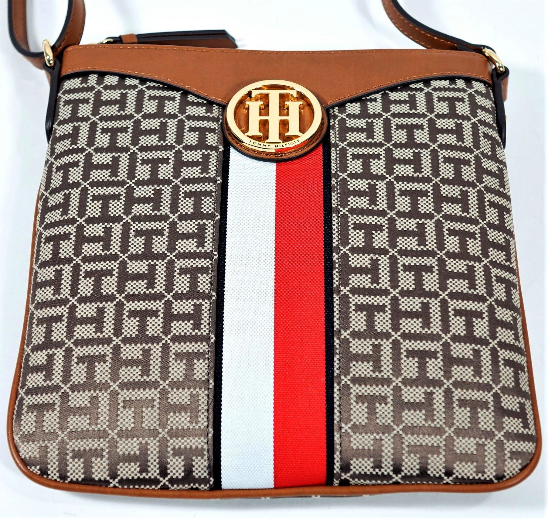 Tommy Hilfiger Men's Messenger Crossbody Bag - Stylish & Durable Leather Handbag for Work, Travel & Everyday Use