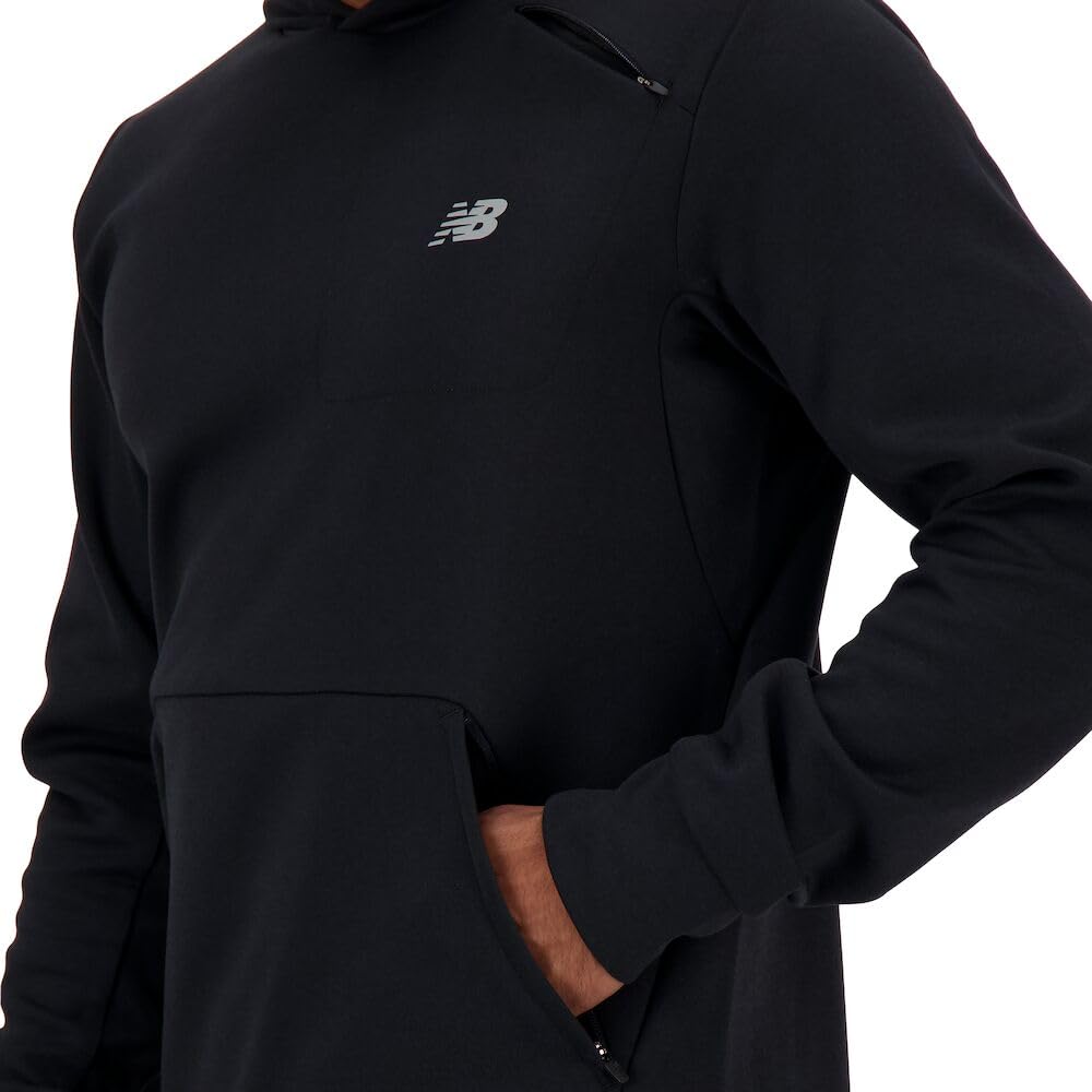 New Balance Men's Tech Knit Hoodie - Lightweight Breathable Running Jacket for Men | Gym Workout & Outdoor Sports Activewear