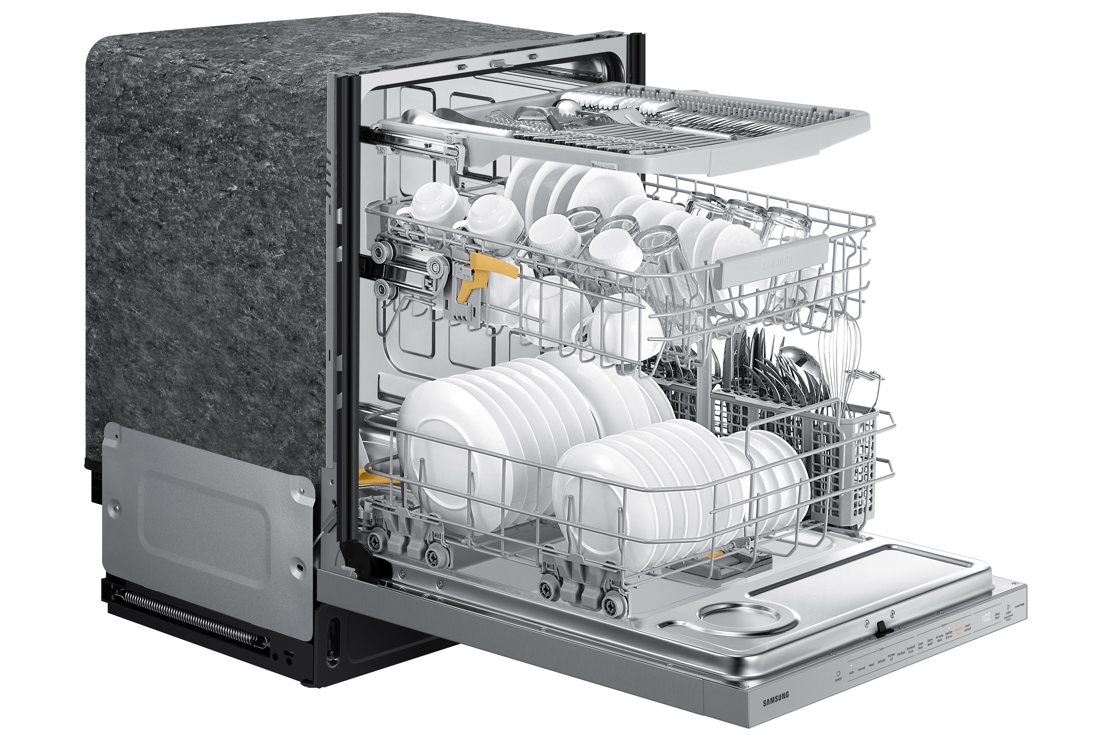 Samsung DW80B7070US/AC Stainless Steel Built-In Dishwasher with Smart Dry Technology - Perfect for Modern Kitchens & Large Families