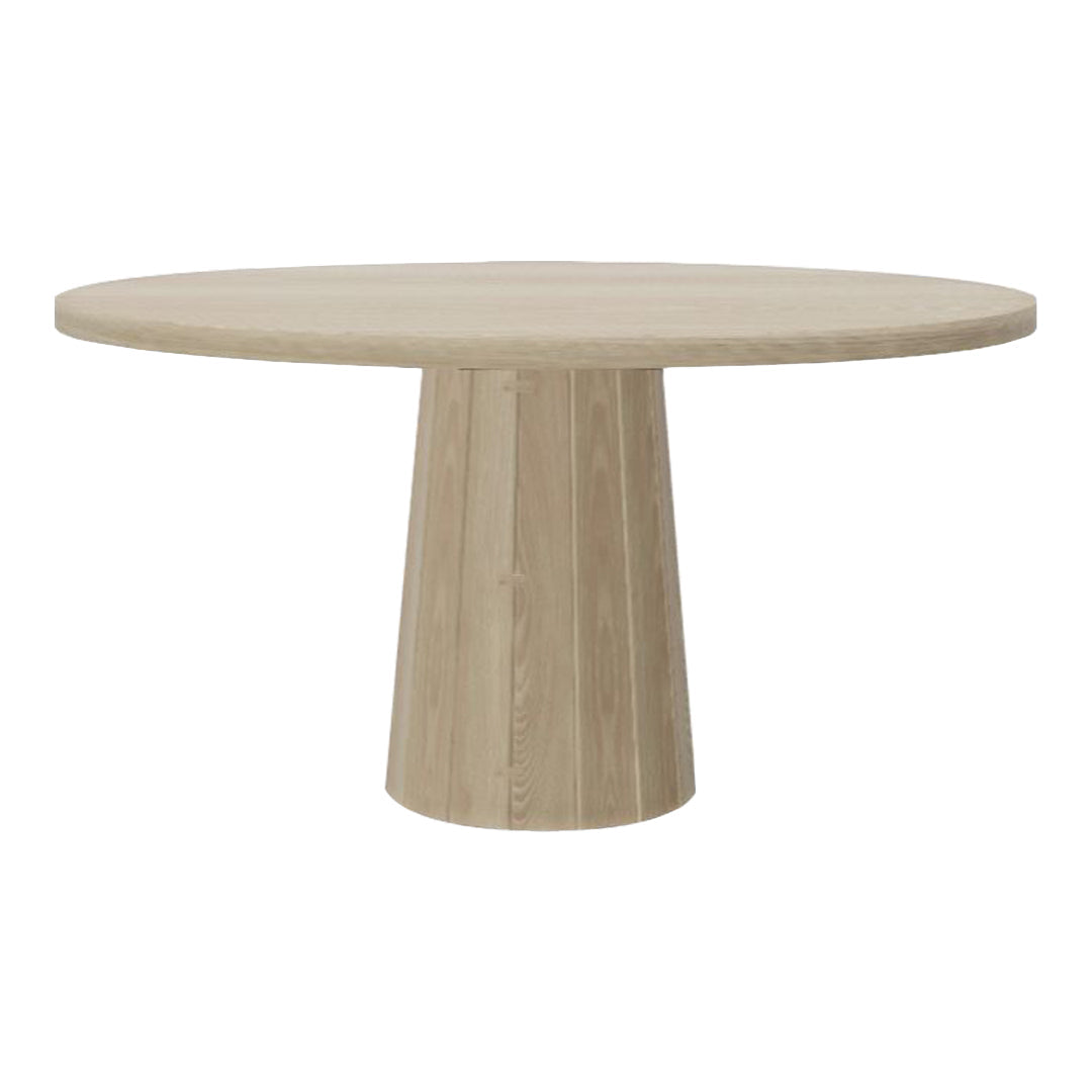 Modern Round Container Dining Table with Medium Base - Perfect for Small Spaces, Apartments & Outdoor Patios