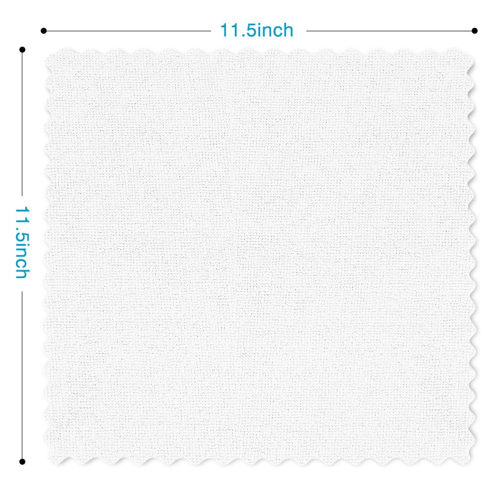 Orighty 100-Pack Reusable Microfiber Cleaning Cloths - 11.5''x11.5'' Lint-Free Shop Towels for Cars, Automotive, Mechanic & Kitchen Use | Bulk Multi-Purpose Cleaning Rags for Home, Garage & Workshop (White)