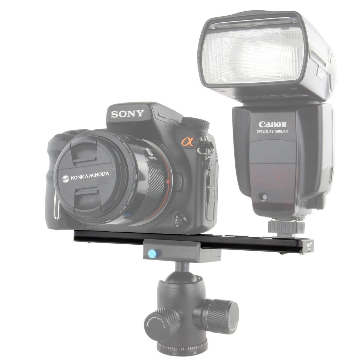 Haoge 200mm QR Quick Release Plate - Dual Dovetail & D-Ring Screw - Arca-Swiss Standard Compatible with Tripod Ball Heads - Perfect for DSLR Cameras, Video Shooting and Outdoor Photography