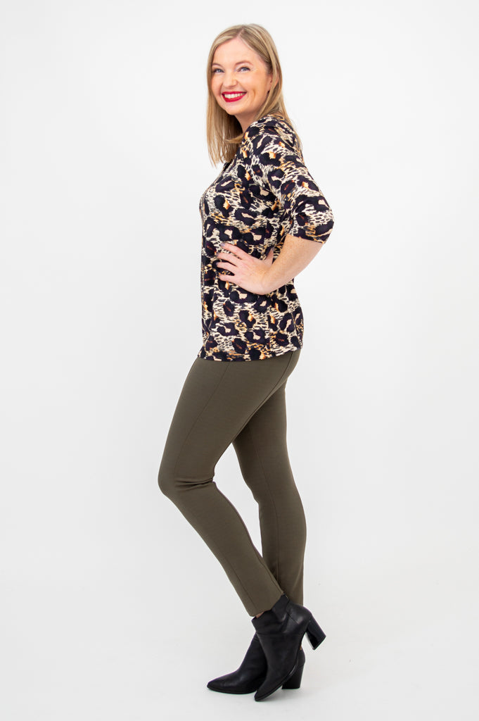 Annette Top - Soft Bamboo Fabric Women's Blouse for Casual & Office Wear | Leonine Collection | Eco-Friendly & Comfortable Summer Outfit