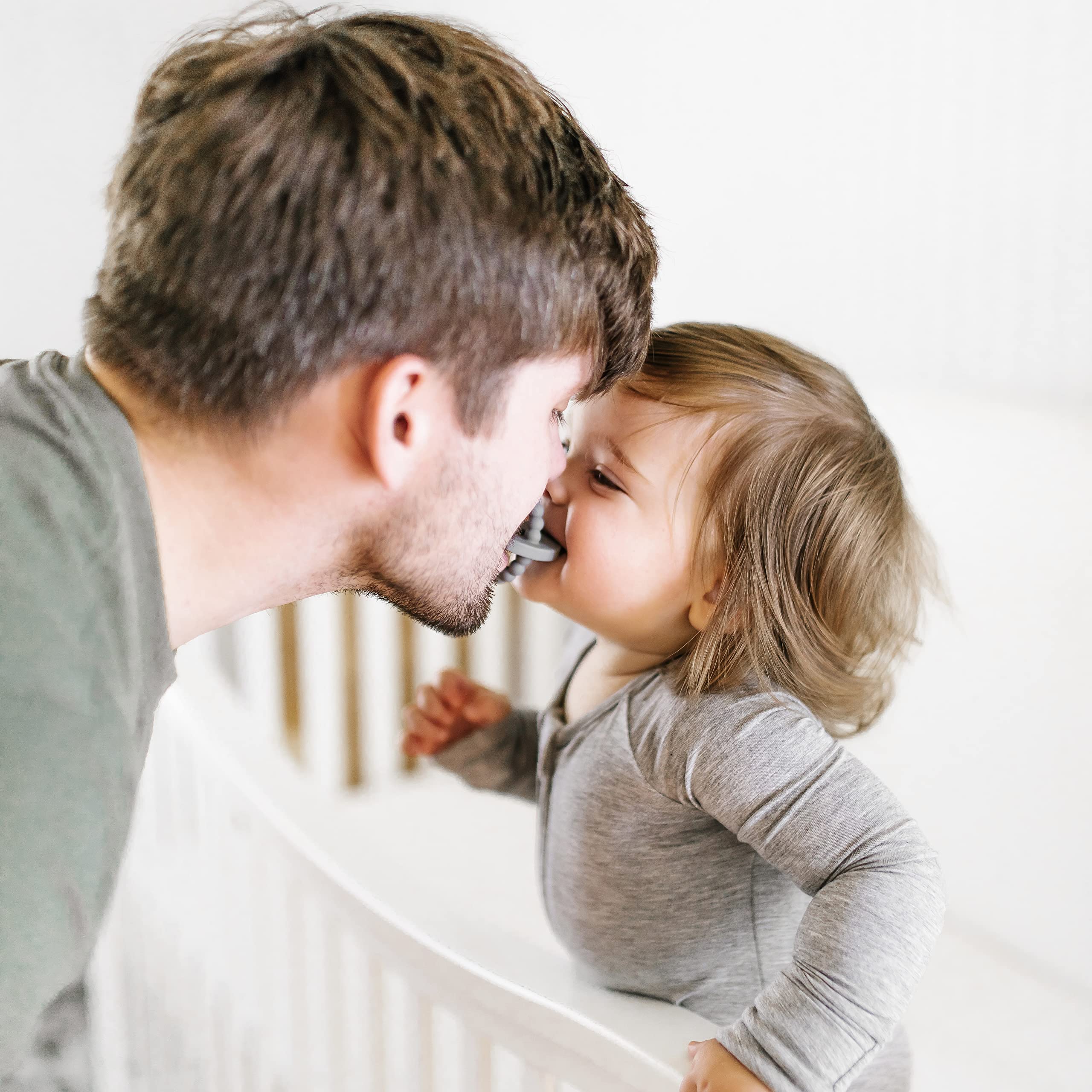 Ryan and Rose Cutie Bit Teether - Charcoal Baby Teething Toy for Soothing Sore Gums | Safe & BPA-Free for Infants & Toddlers | Perfect for Home, Travel & On-the-Go Relief