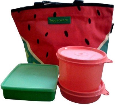 Tupperware Watermelon Lunch Set - 3-Piece BPA-Free Food Storage Containers (970 ml) for Kids & Adults | Perfect for School, Office, Picnics & Meal Prep