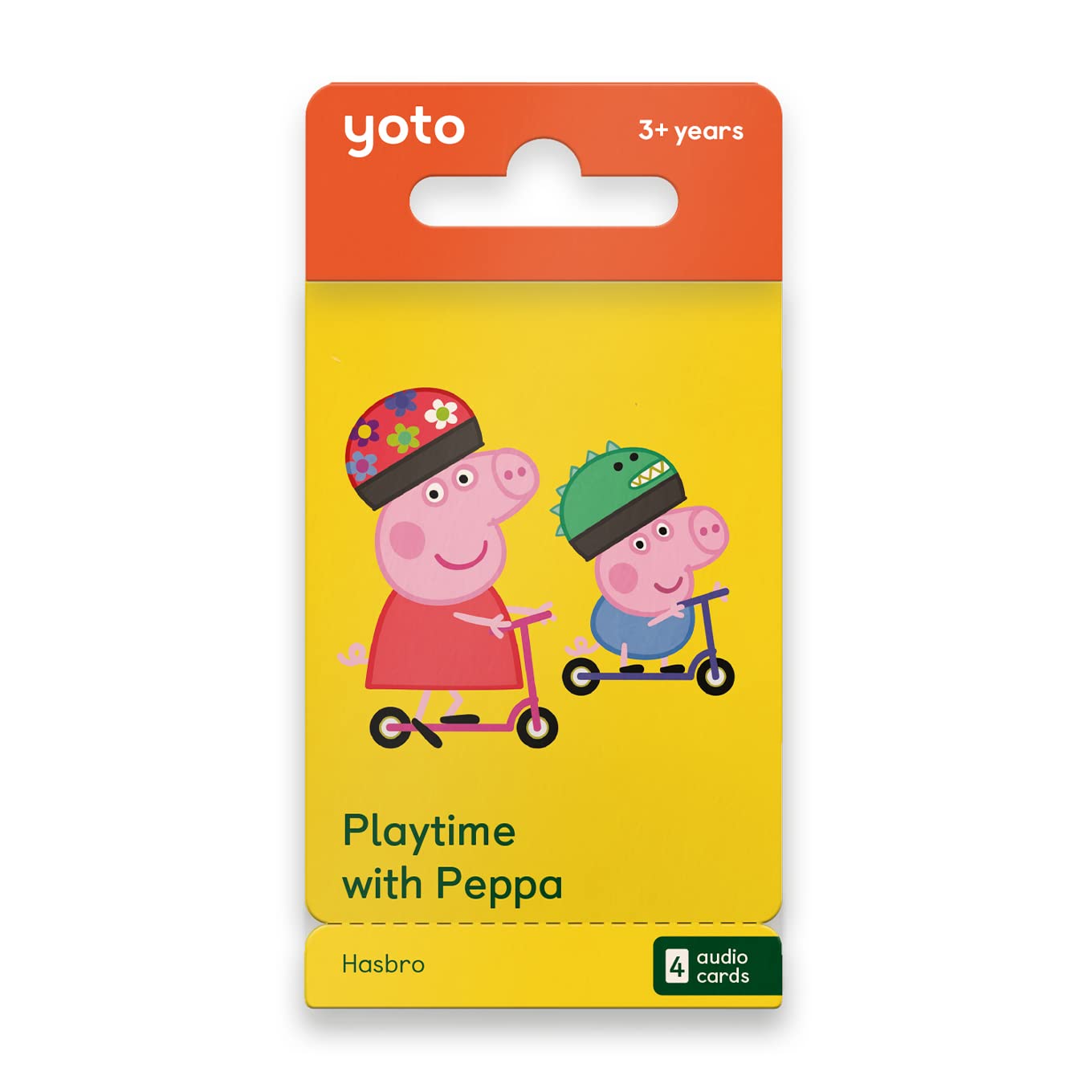 Yoto Playtime with Peppa - 4 Interactive Audio Cards for Kids with Yoto Player & Mini | Screen-Free Educational Storytelling for Daytime, Bedtime & Travel | Fun Learning Toy for Ages 3+ | Perfect for Home, Classroom & Road Trips