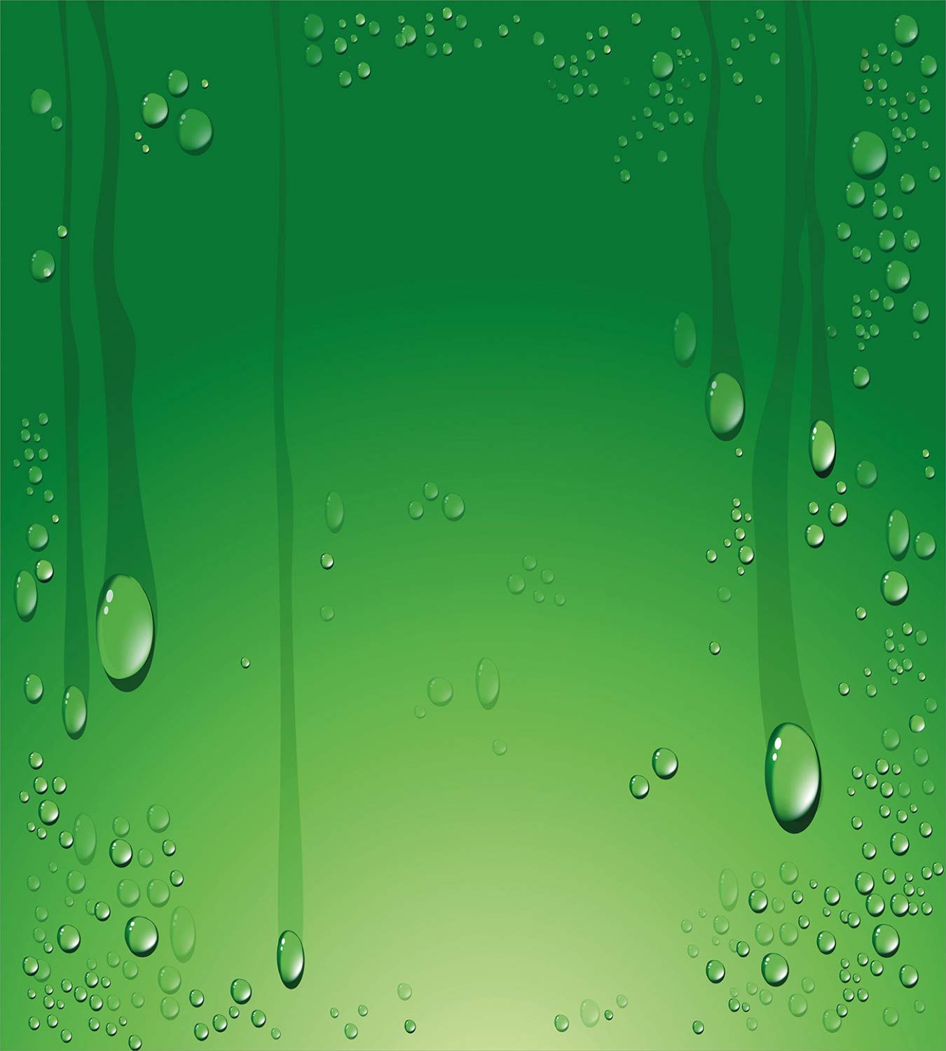 Ambesonne Green Duvet Cover Set - Abstract Water Drop Art Design | 3-Piece California King Bedding with 2 Pillow Shams in Fern & Apple Green | Perfect for Modern Bedrooms, Guest Rooms & Home Decor