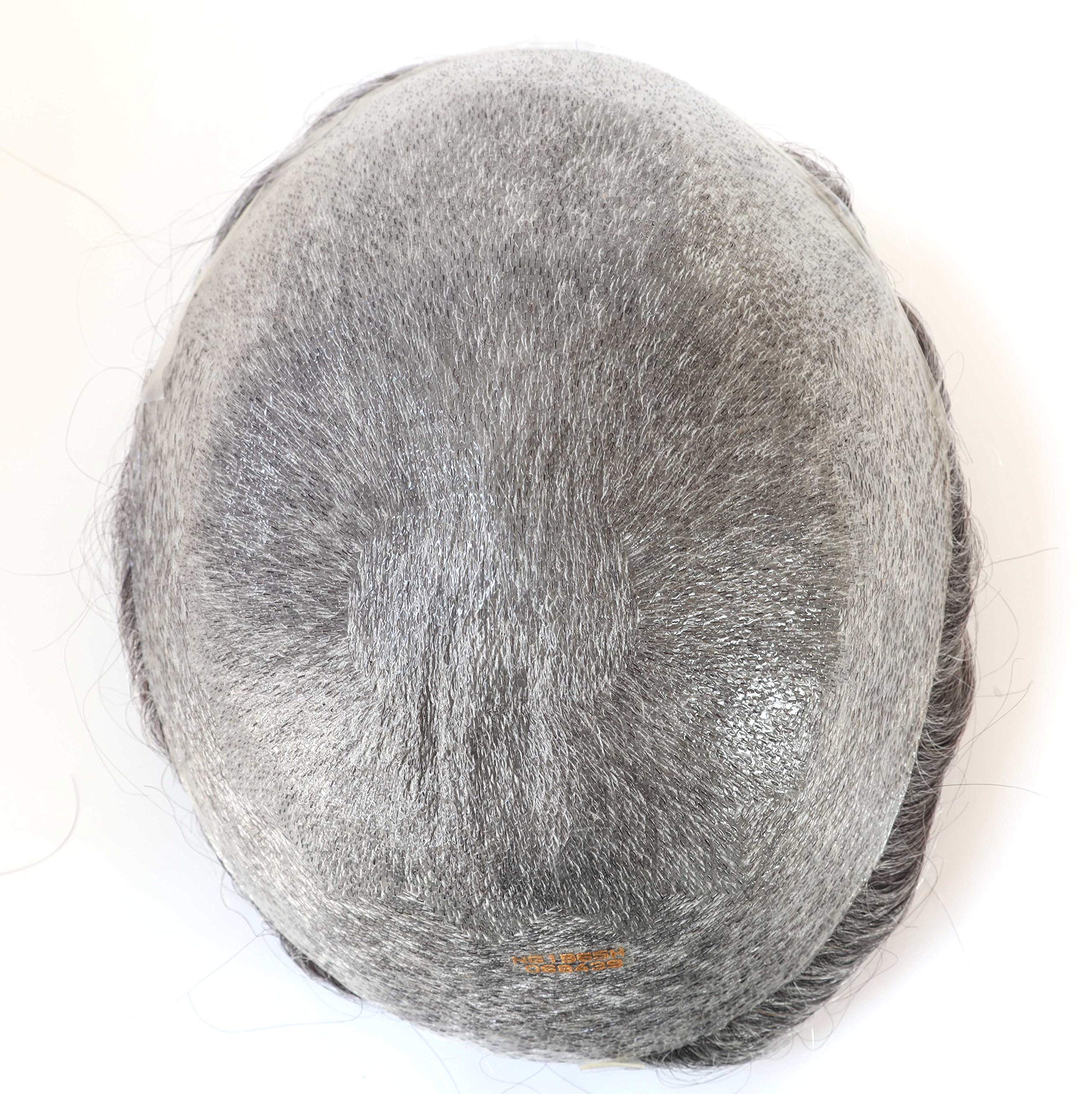 Natural Mens Human Hair Toupee - Ultra Thin Skin Hair Replacement System #365 for Thinning Hair & Baldness - Perfect for Daily Wear, Special Occasions & Confidence Boost