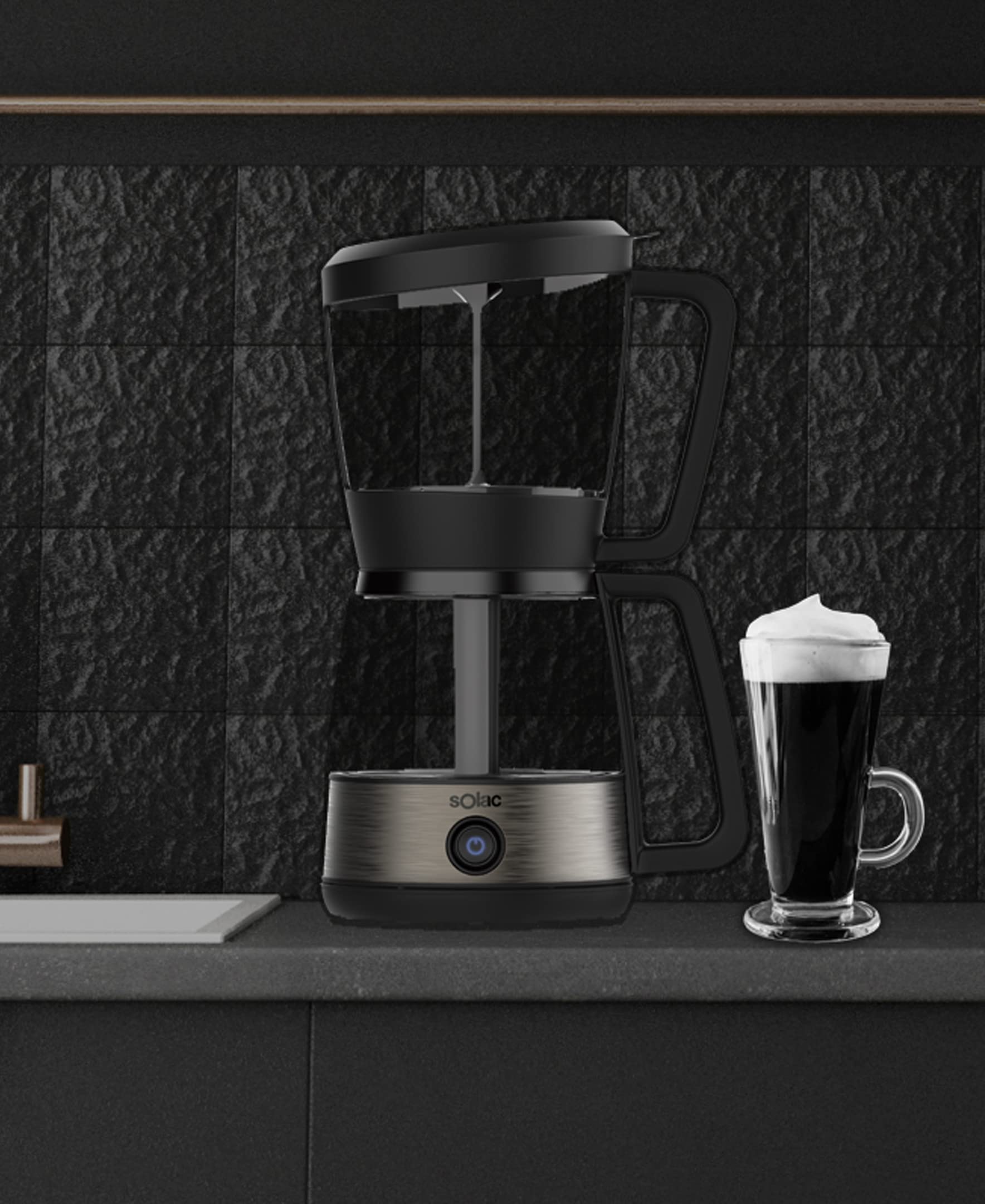 Premium 3-in-1 Siphon Coffee Maker & Tea Brewer with Vacuum Technology - 30oz Stainless Steel Water Boiler for Home, Office & Cafe Use