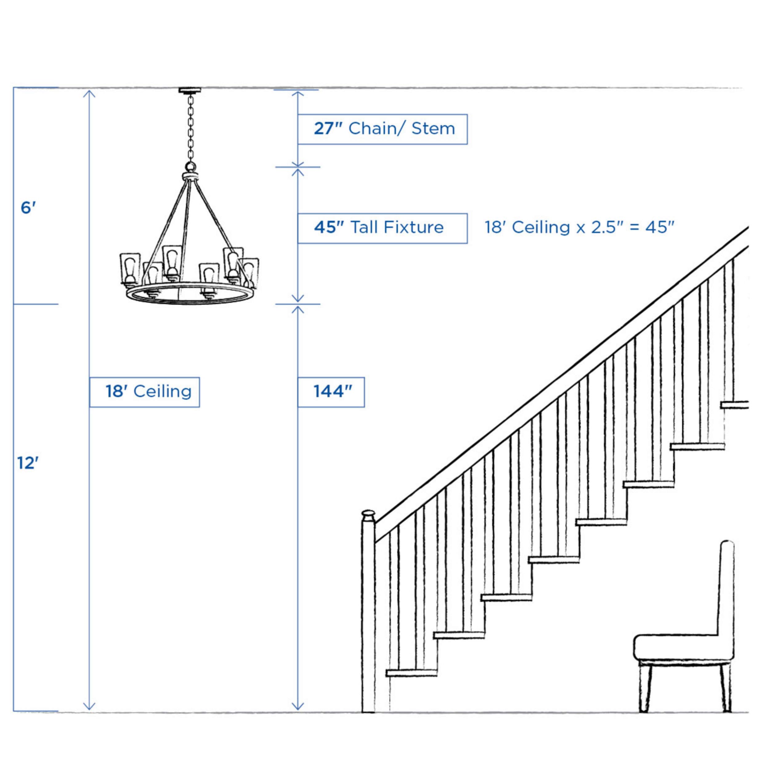 Progress Lighting Winslett Collection 9-Light Clear Seeded Glass Coastal Chandelier in Brushed Nickel - Perfect for Beach House, Coastal Decor & Dining Room Lighting