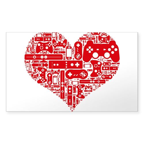 Clear - Gamer Heart Sticker