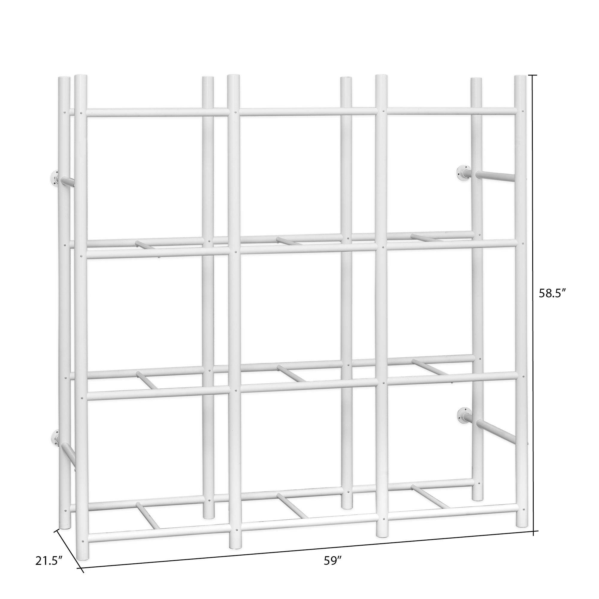 PROSLAT Bin Warehouse Rack - 12 Totes Compact Storage Organizer for Garage, Workshop & Closet | Space-Saving Shelving Unit