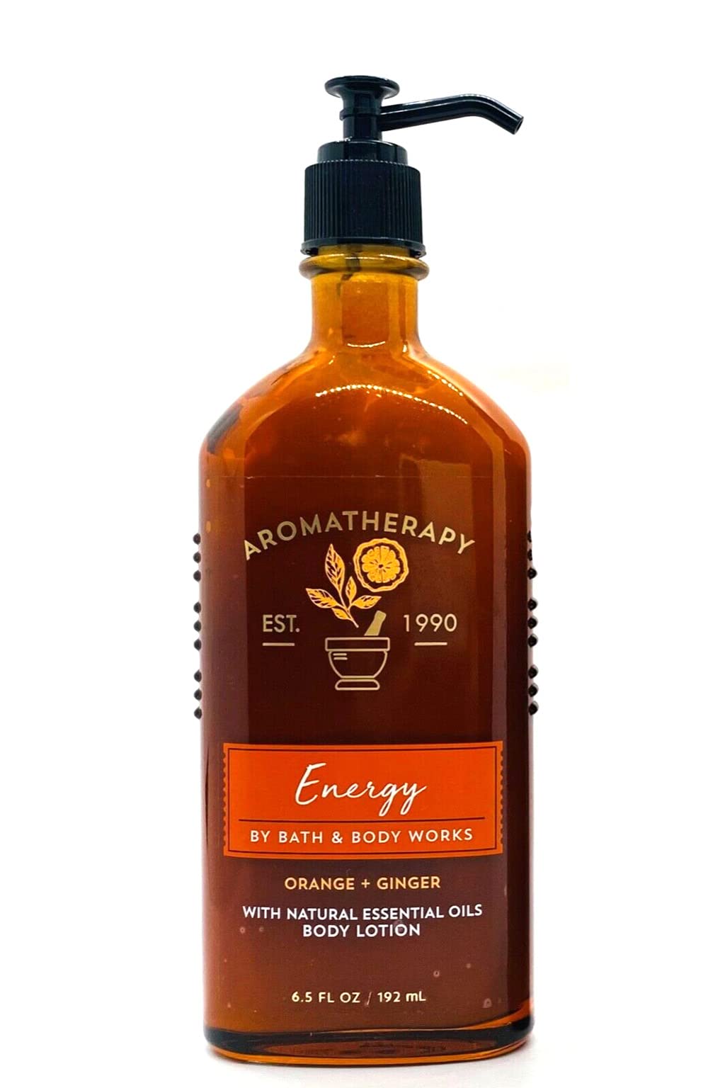 Bath & Body Works Aromatherapy Energy Orange Ginger Body Lotion 6.5 Fl Oz - Hydrating Moisturizer for Dry Skin, Uplifting Citrus Scent for Morning Routine & Self-Care