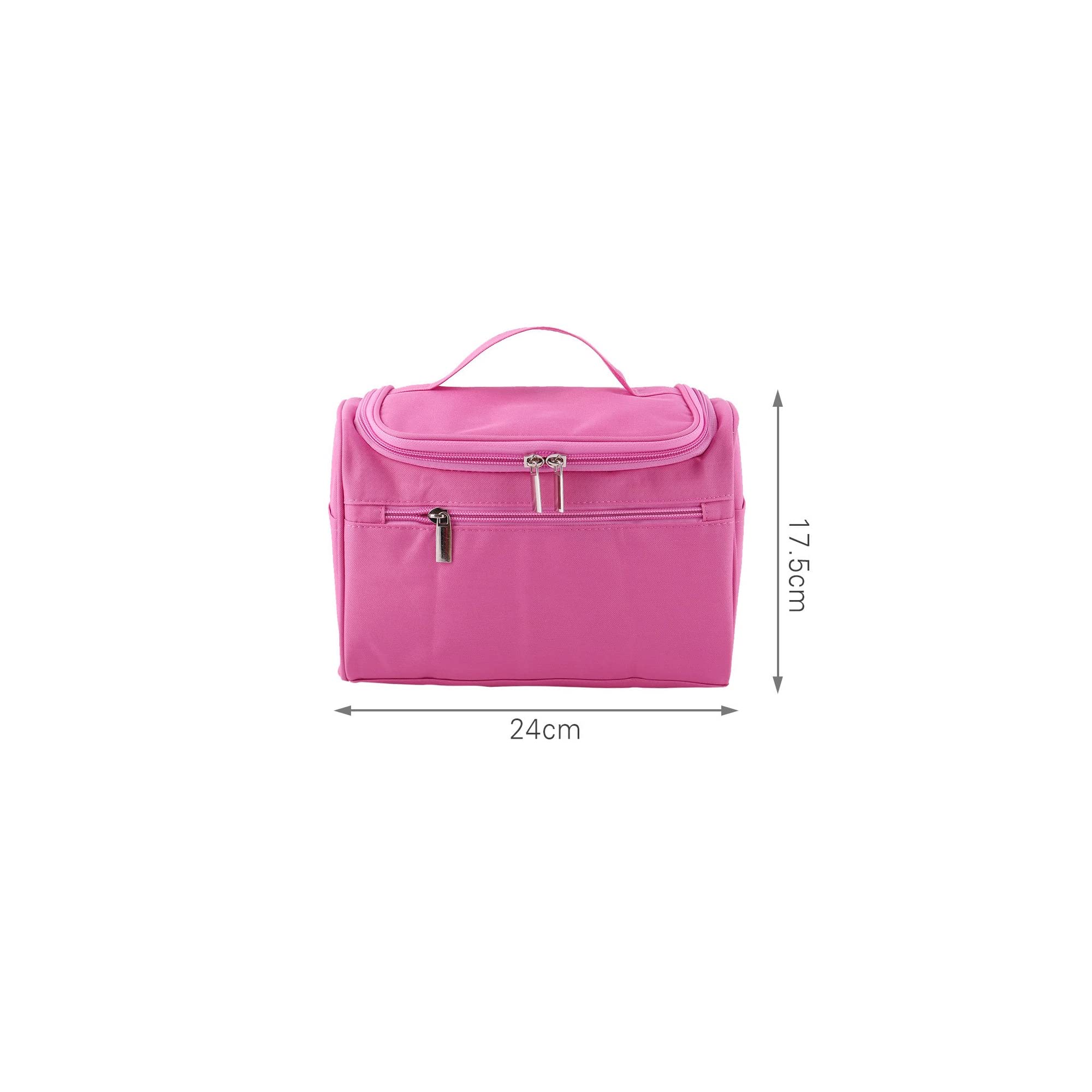 TGOPIT Waterproof Travel Makeup Bag for Women - Portable Cosmetic Organizer with Toiletry Kit, Pink Makeup Pouch for Girls - Perfect for Travel, Gym, and Daily Storage