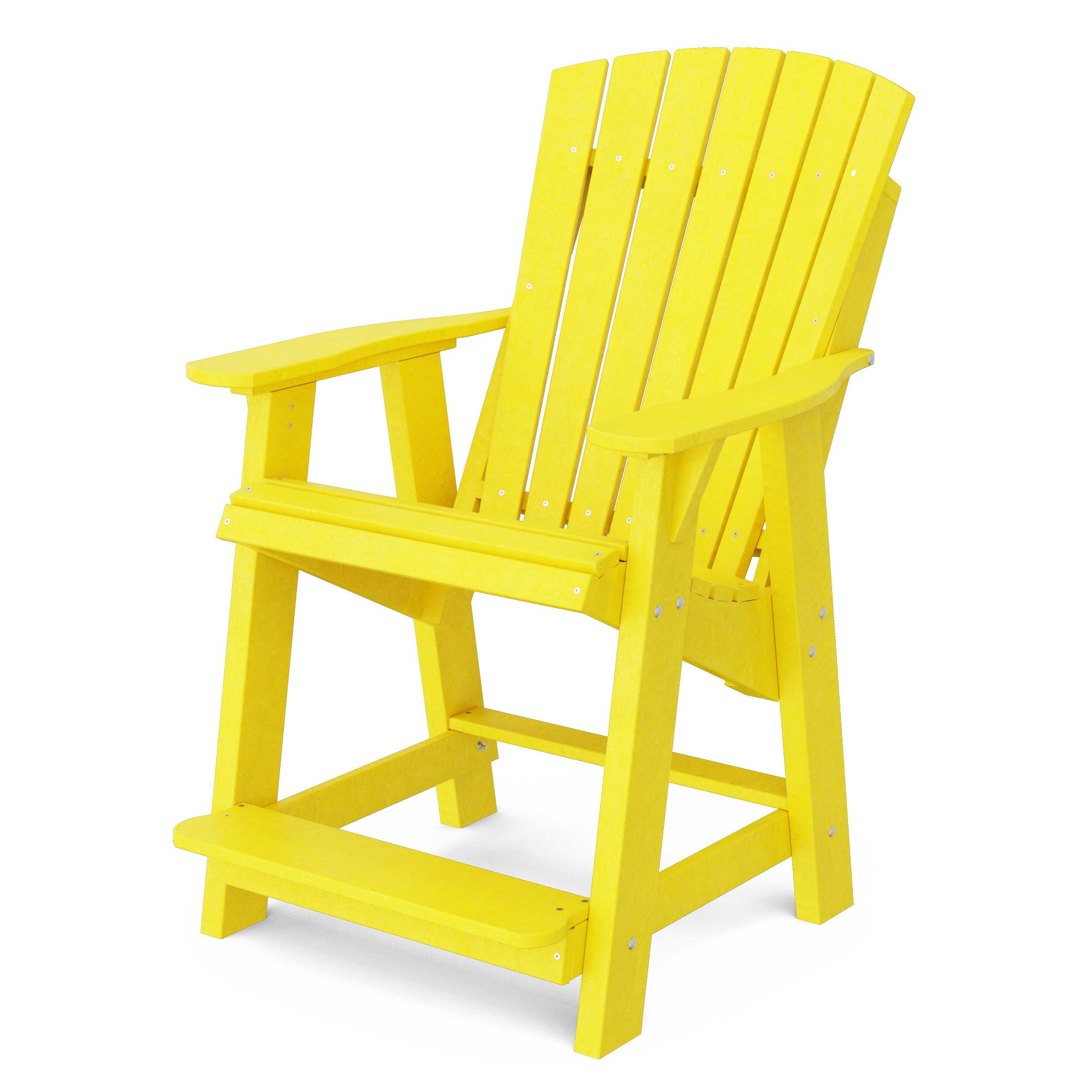 Premium Heritage High Adirondack Chair - Solid Wood Outdoor Patio Furniture for Garden, Deck, Poolside & Backyard Relaxation