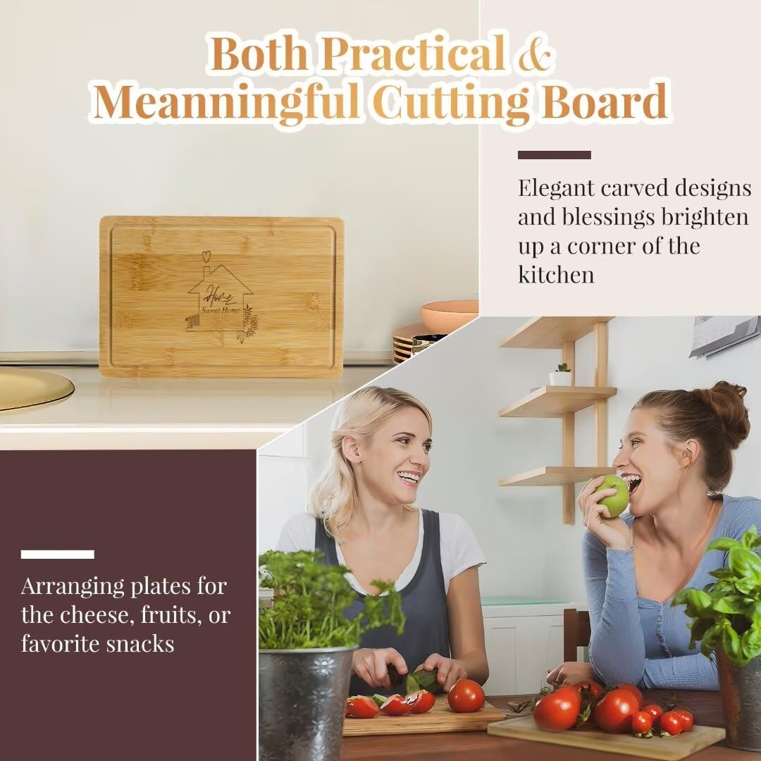 11-Piece Housewarming Gift Basket Set - Includes Sweet Home Serving Board, Ceramic Coasters & Scented Candle - Perfect New Home Gifts for Couples, Women & Men - Ideal for Housewarming Parties & New Home Celebrations